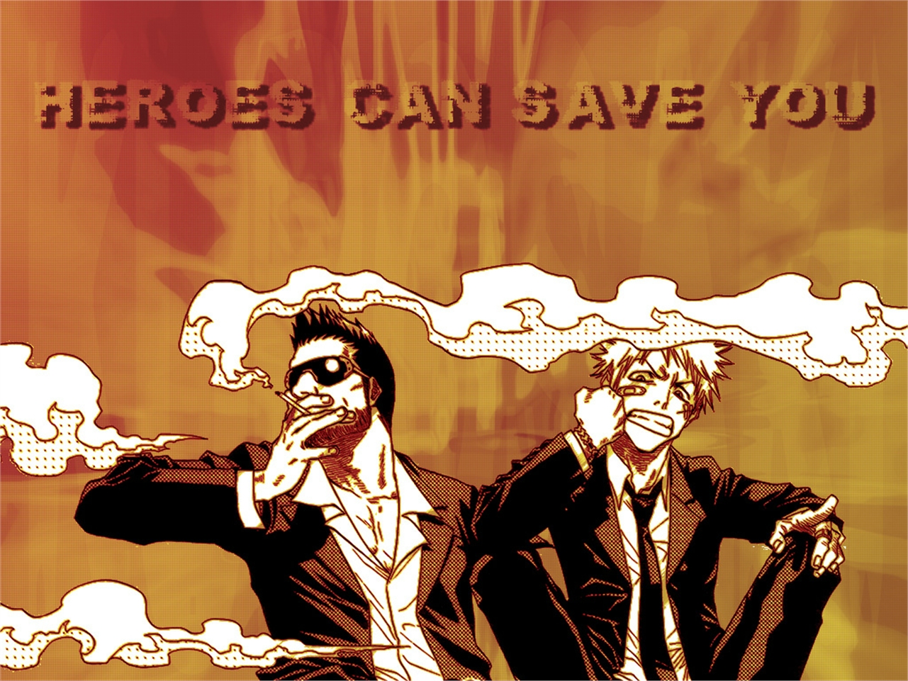 Isshin Kurosaki and Ichigo Kurosaki from Bleach HD Wallpaper