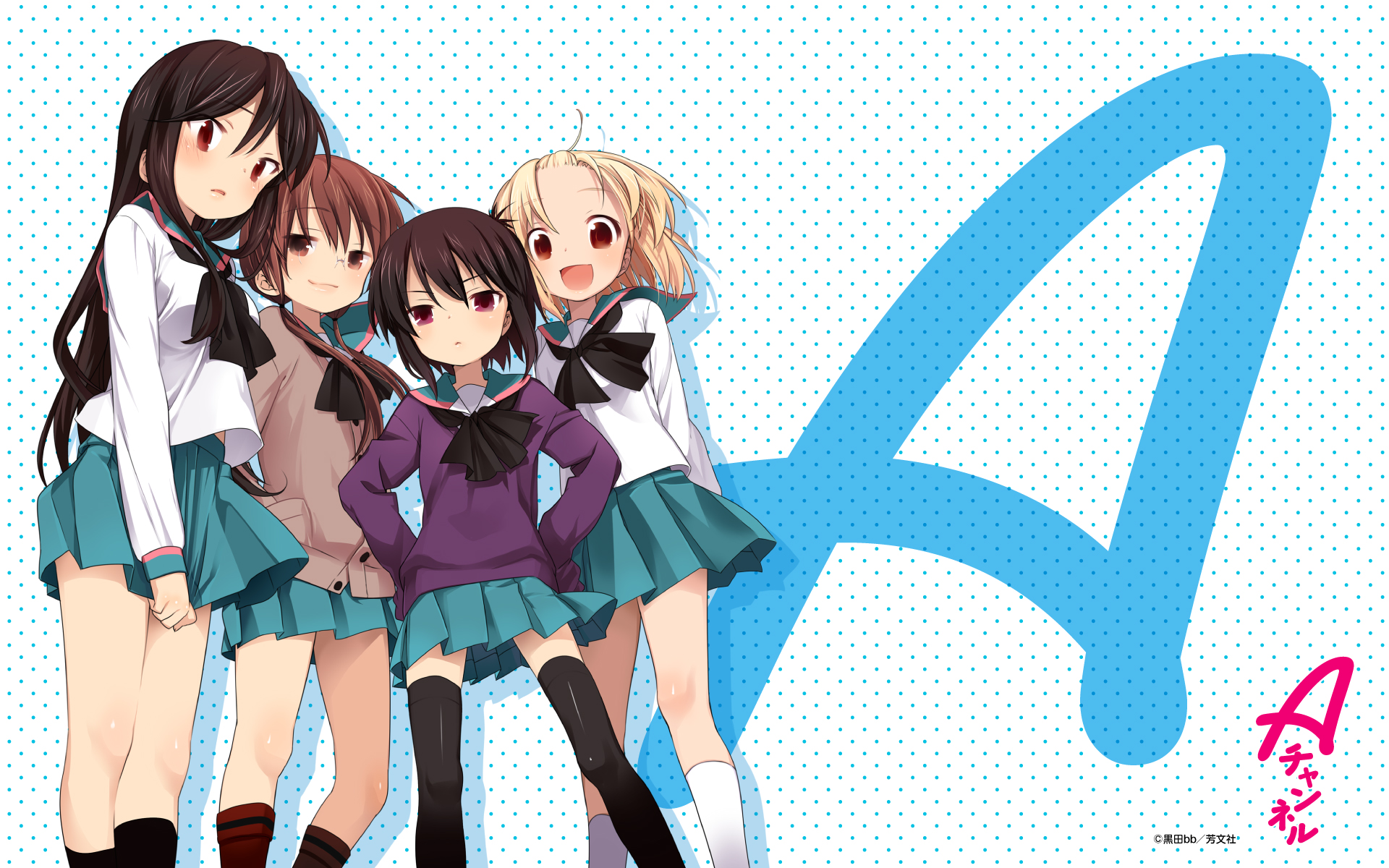 4 girls from A-Channel HD Wallpaper