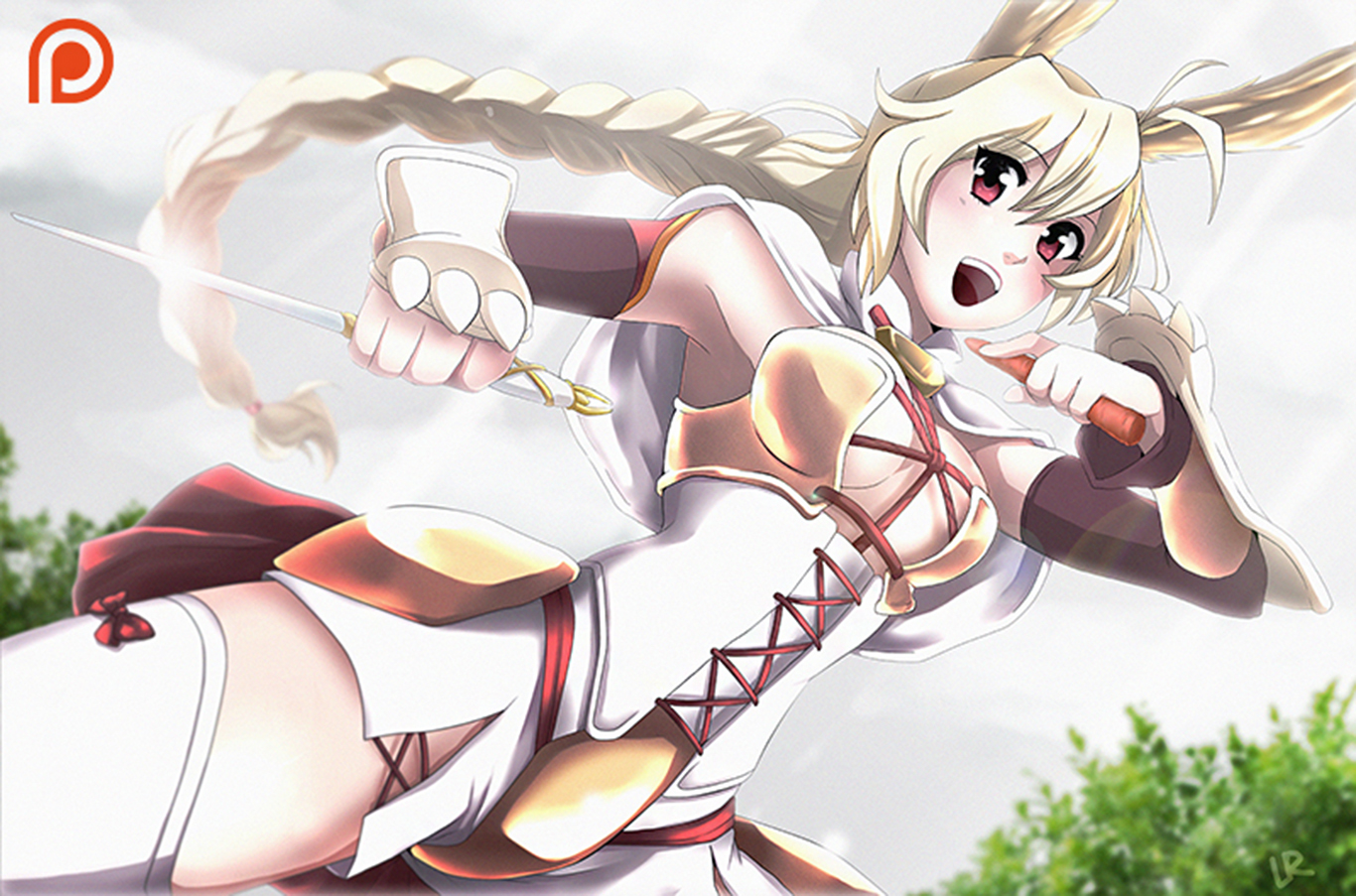 Nashetania Loei Piena Augustra with a sword and carrot HD Wallpaper