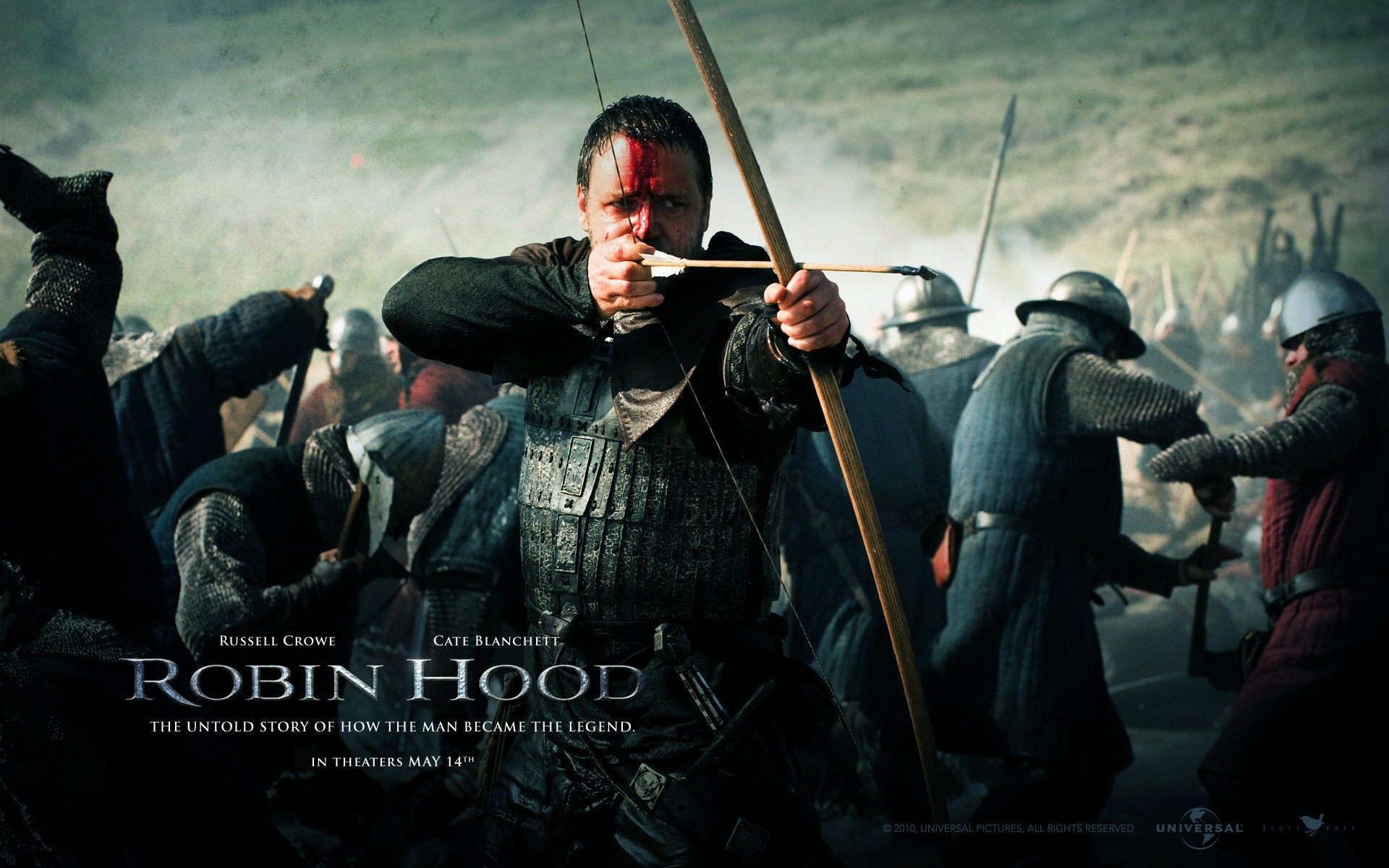 Robin Hood starring Russell Crowe and Cate Blanchett HD Wallpaper