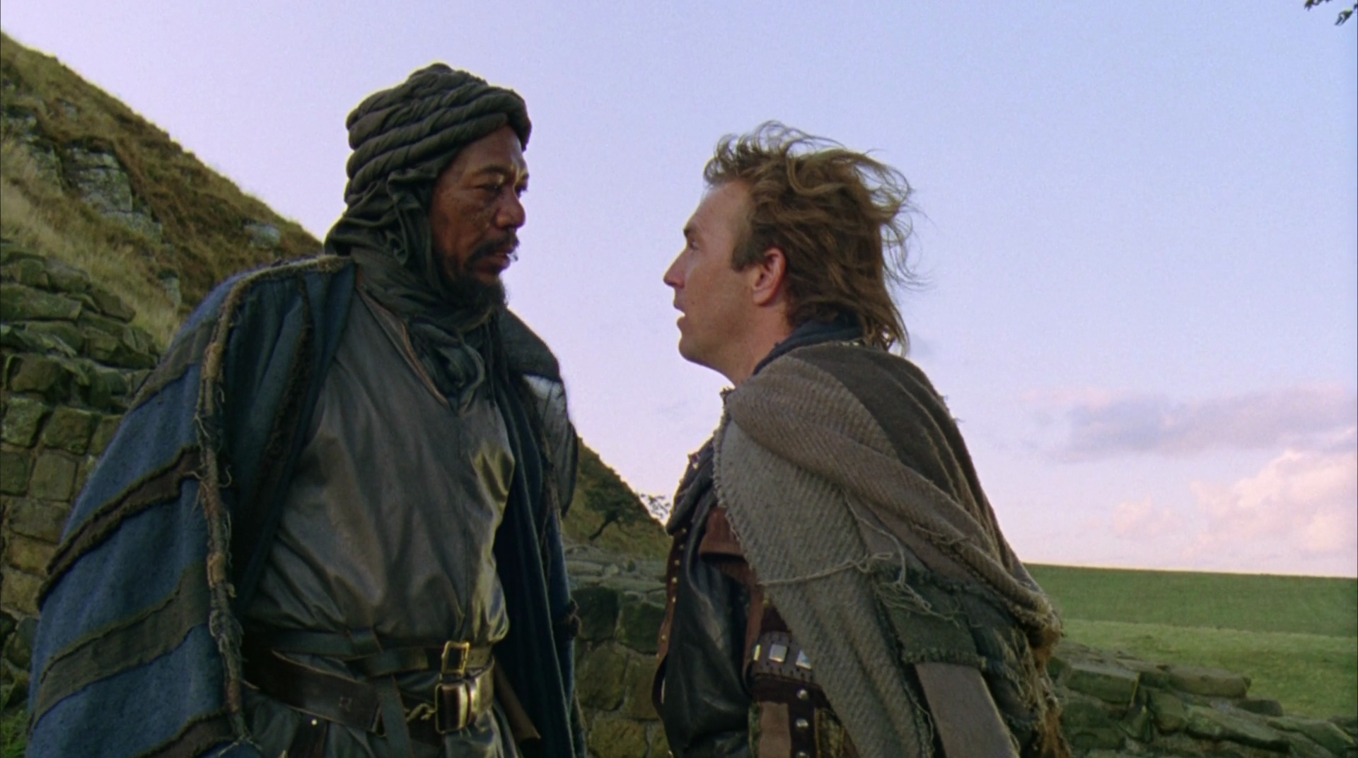 Morgan Freeman and Christian Slater in Robin Hood HD Wallpaper