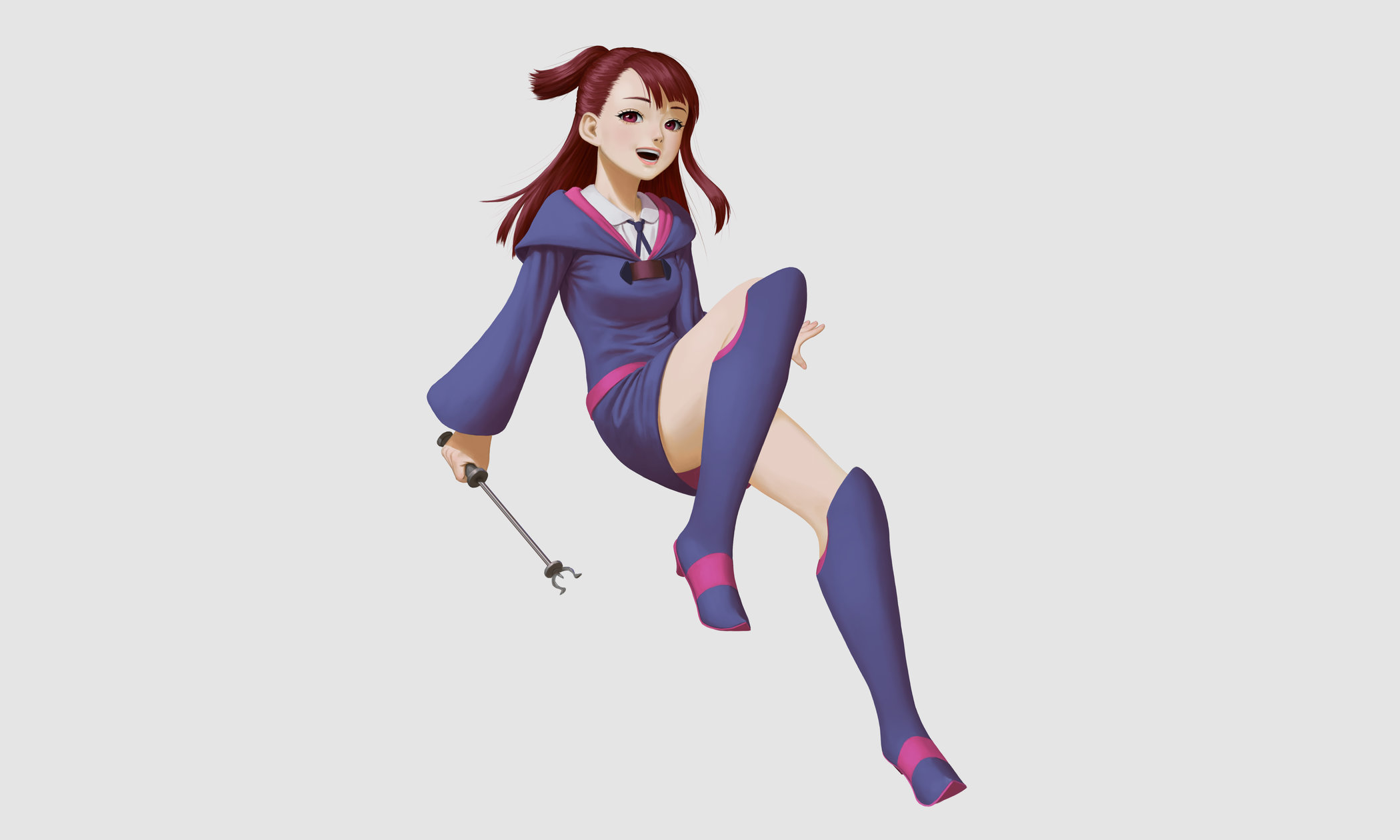 Akko Kagari from Little Witch Academia HD Wallpaper