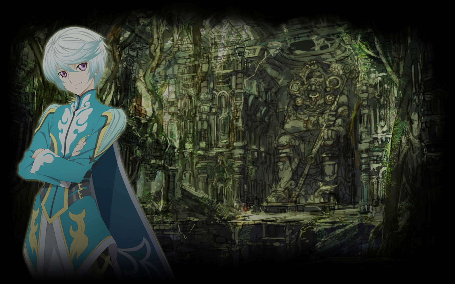 Mikleo from Tales of Zestiria in ancient ruins HD Wallpaper