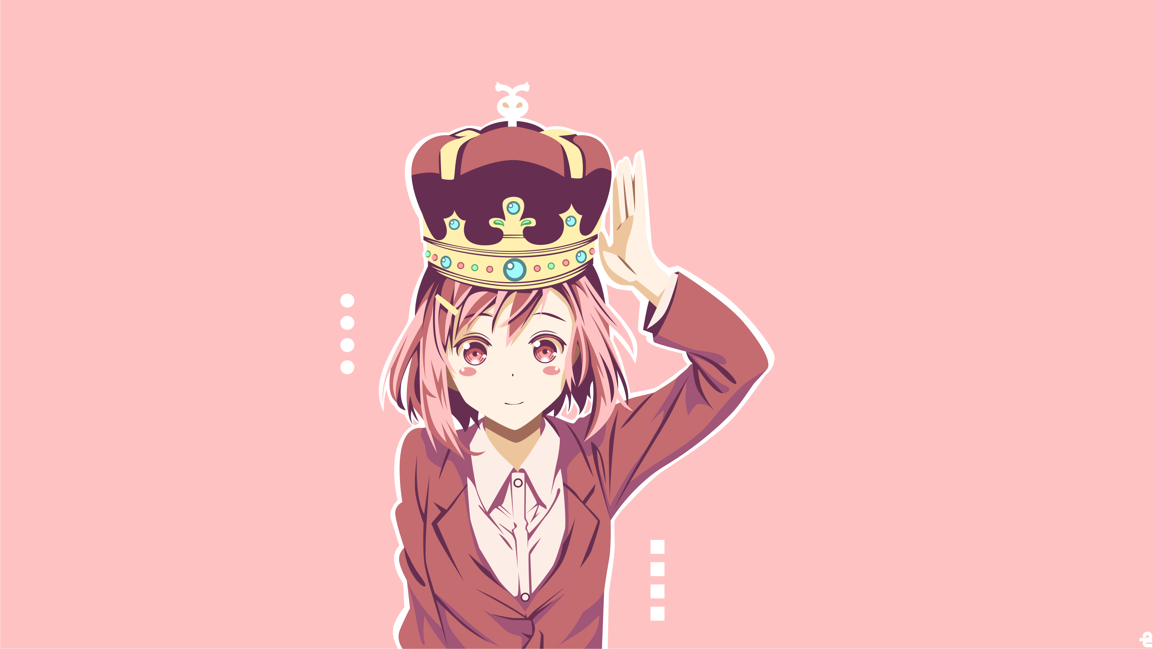 Yoshino Koharu wearing a crown HD Wallpaper