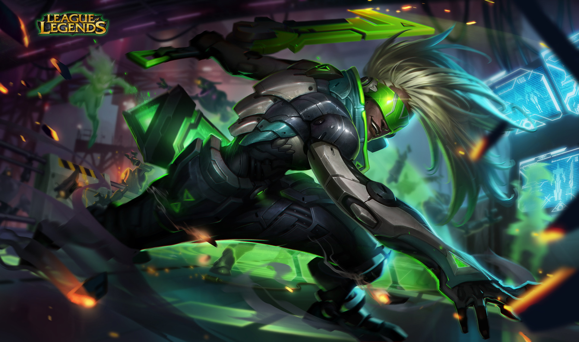 Ekko from League of Legends HD Wallpaper