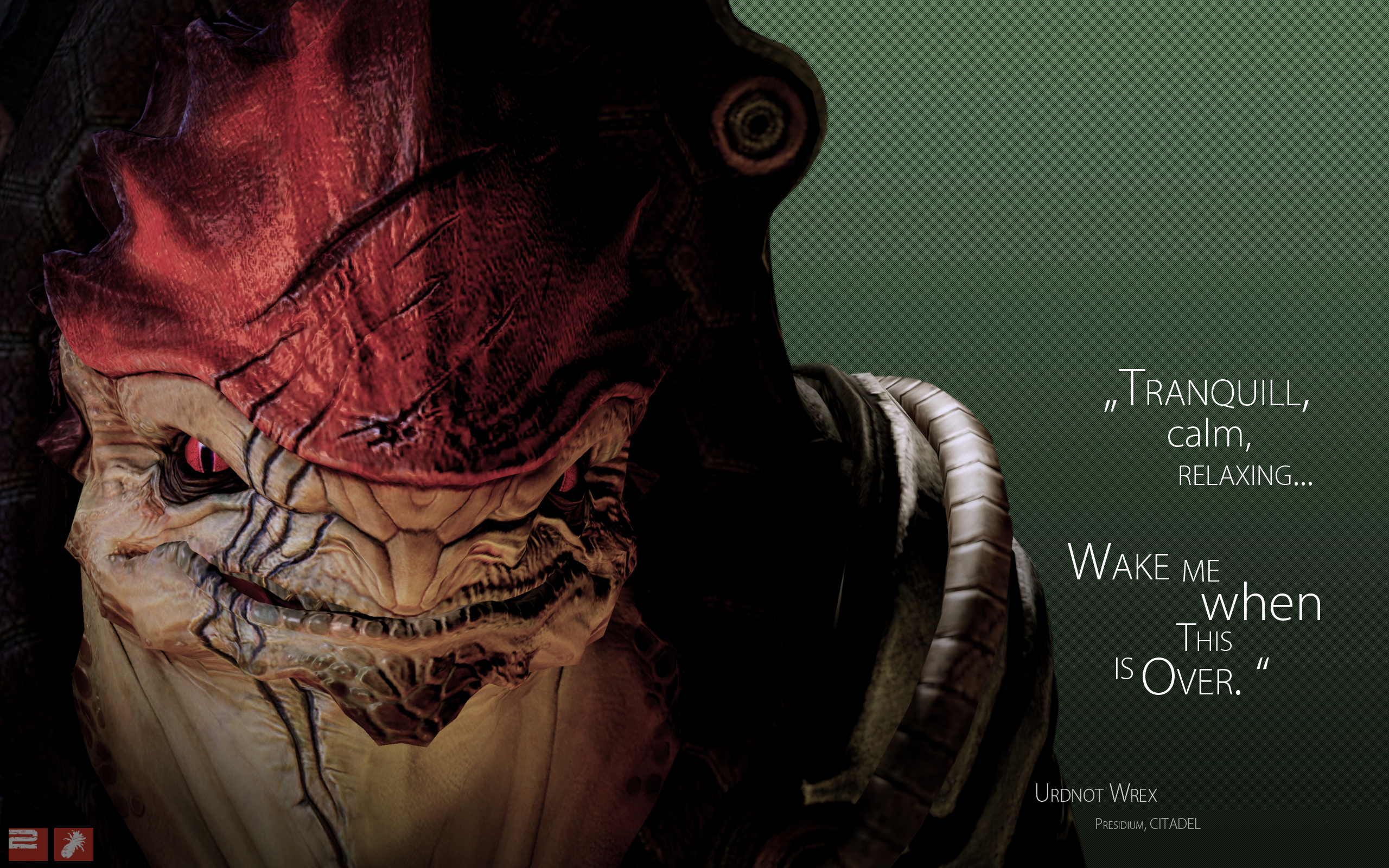 Urdnot Wrex from Mass Effect HD Wallpaper