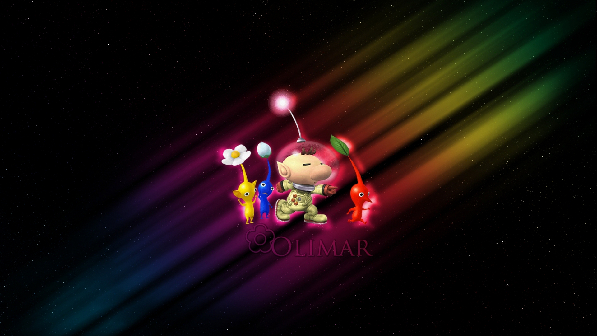 Captain Olimar and Pikmin from Pikmin HD Wallpaper