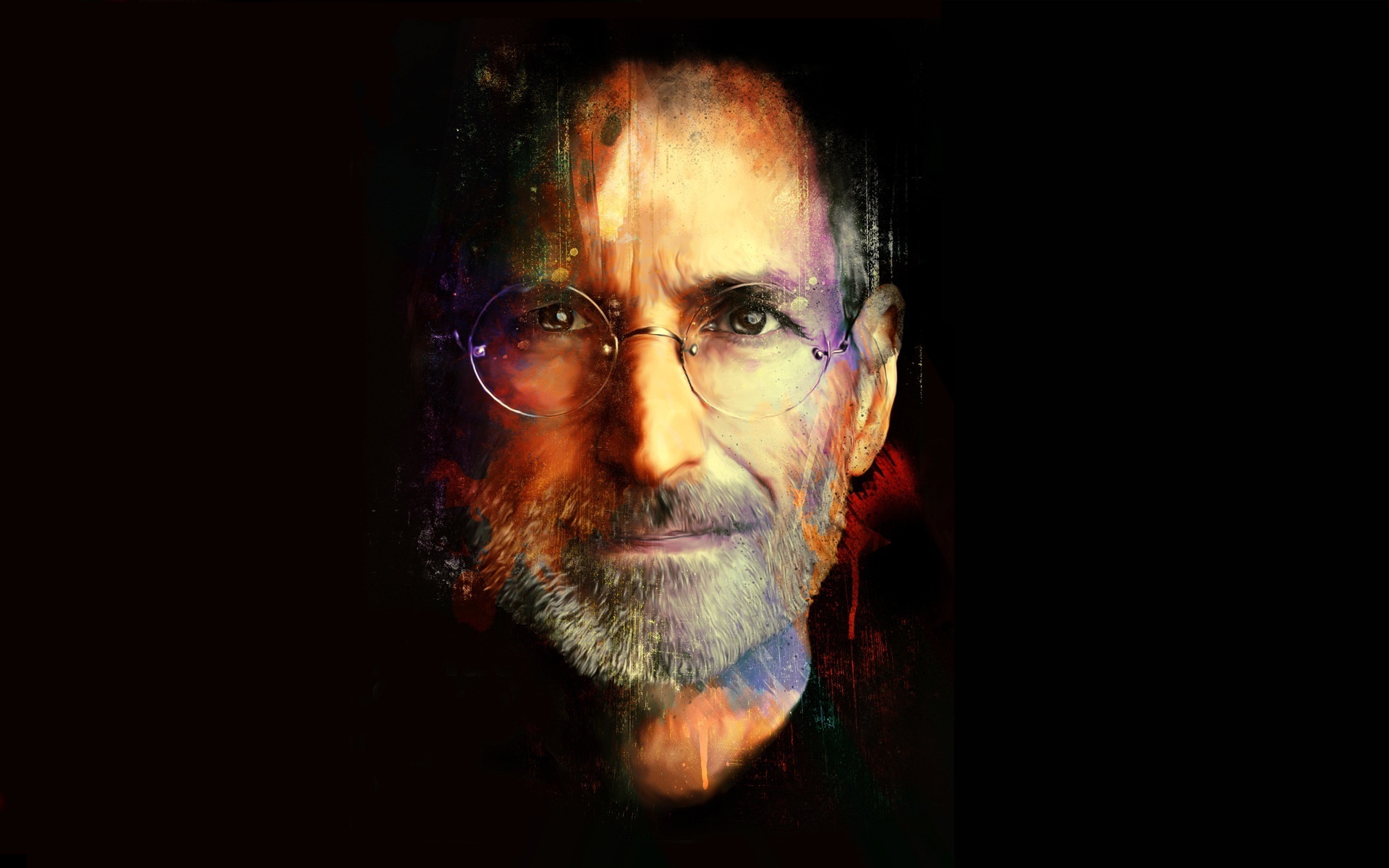 Steve Jobs portrait HD Wallpaper