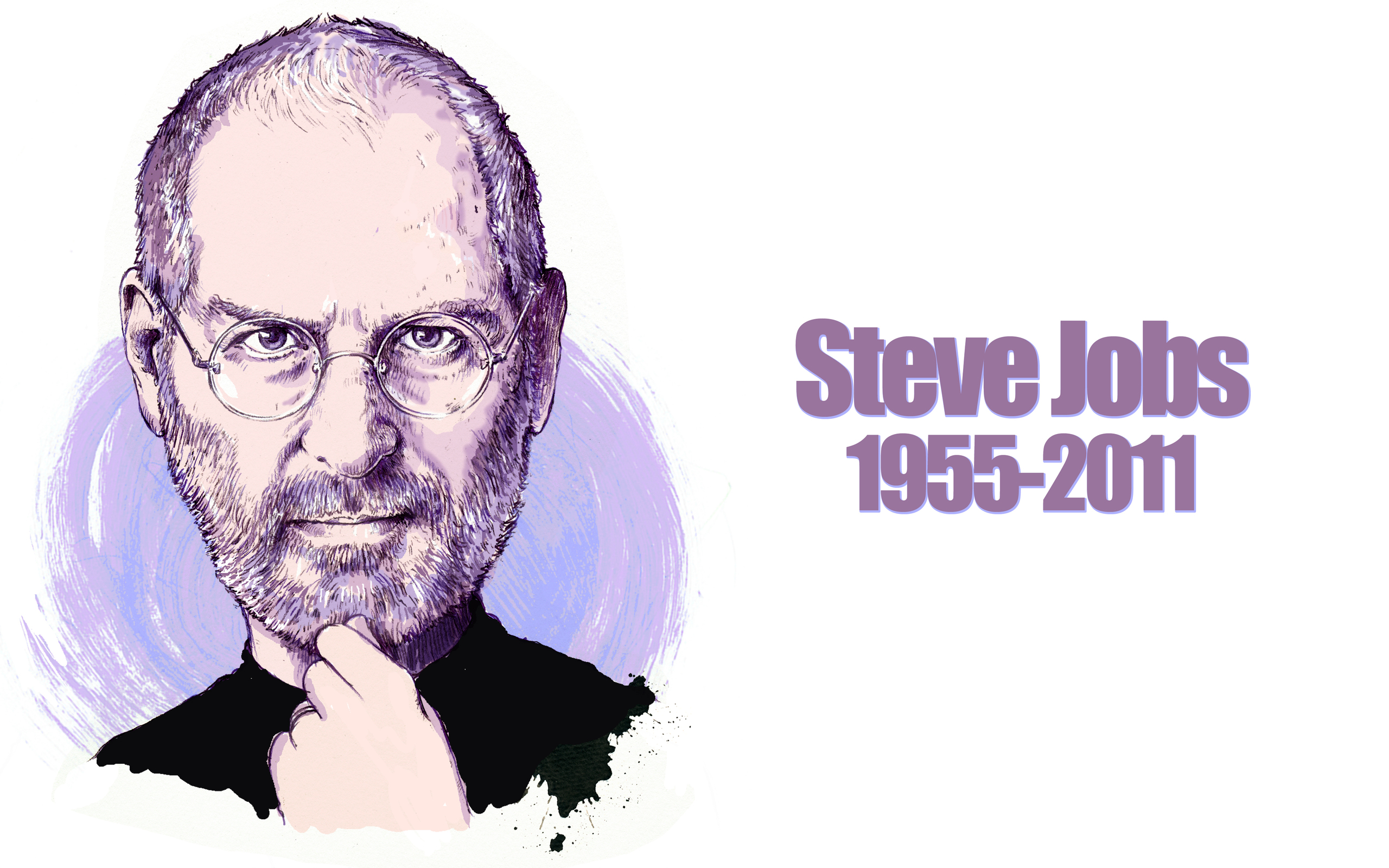 Steve Jobs 1955-2011 portrait HD Wallpaper