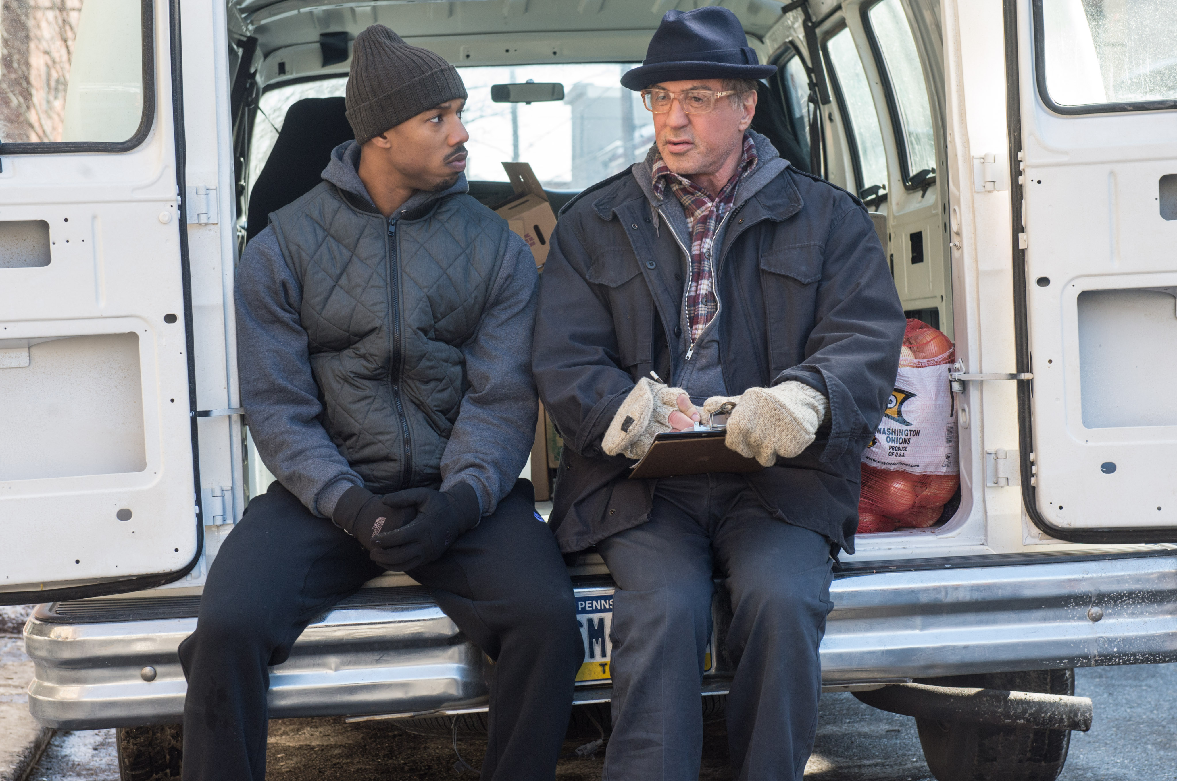 Michael B. Jordan and Sylvester Stallone in Creed HD Wallpaper