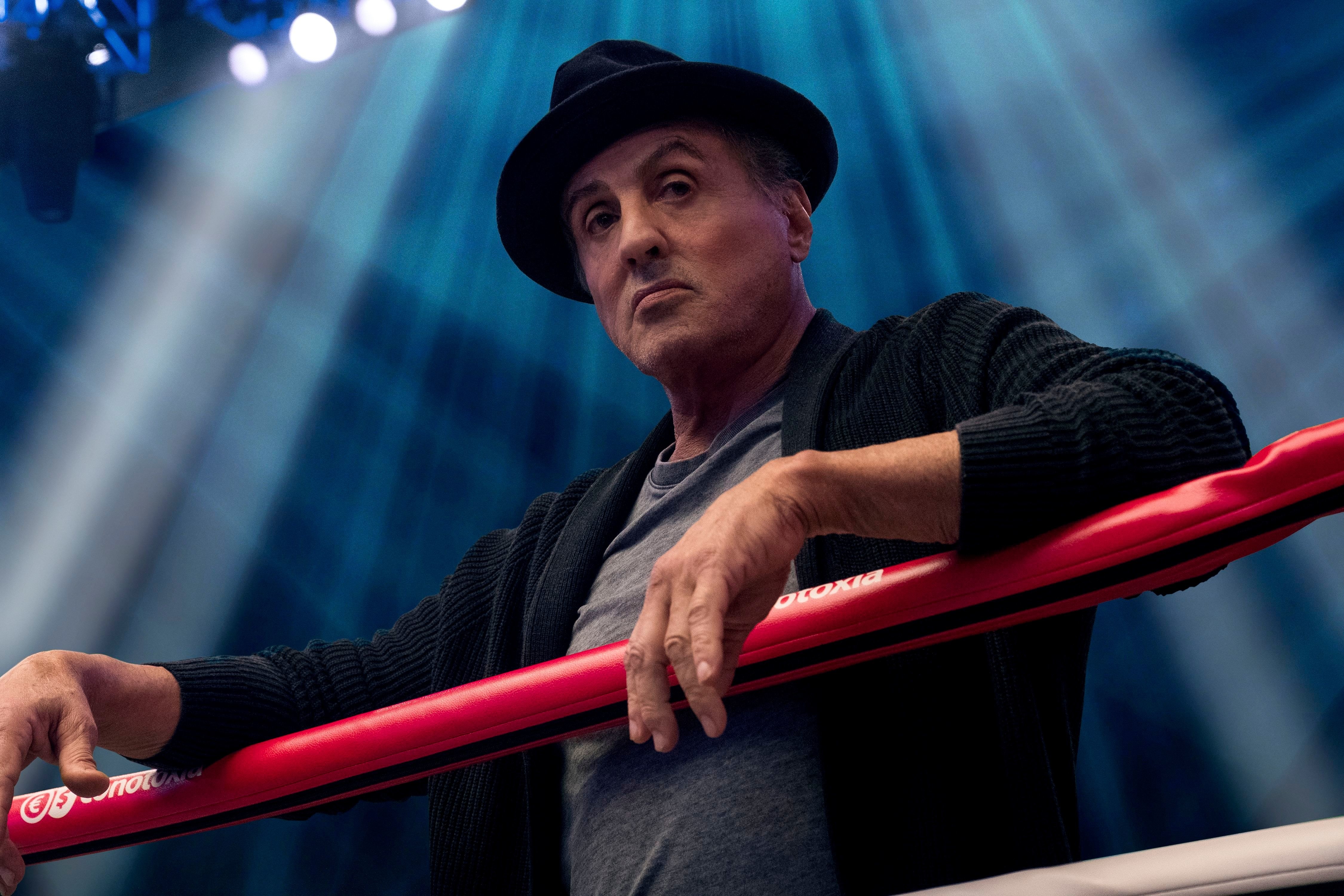 Rocky Balboa in a boxing ring HD Wallpaper