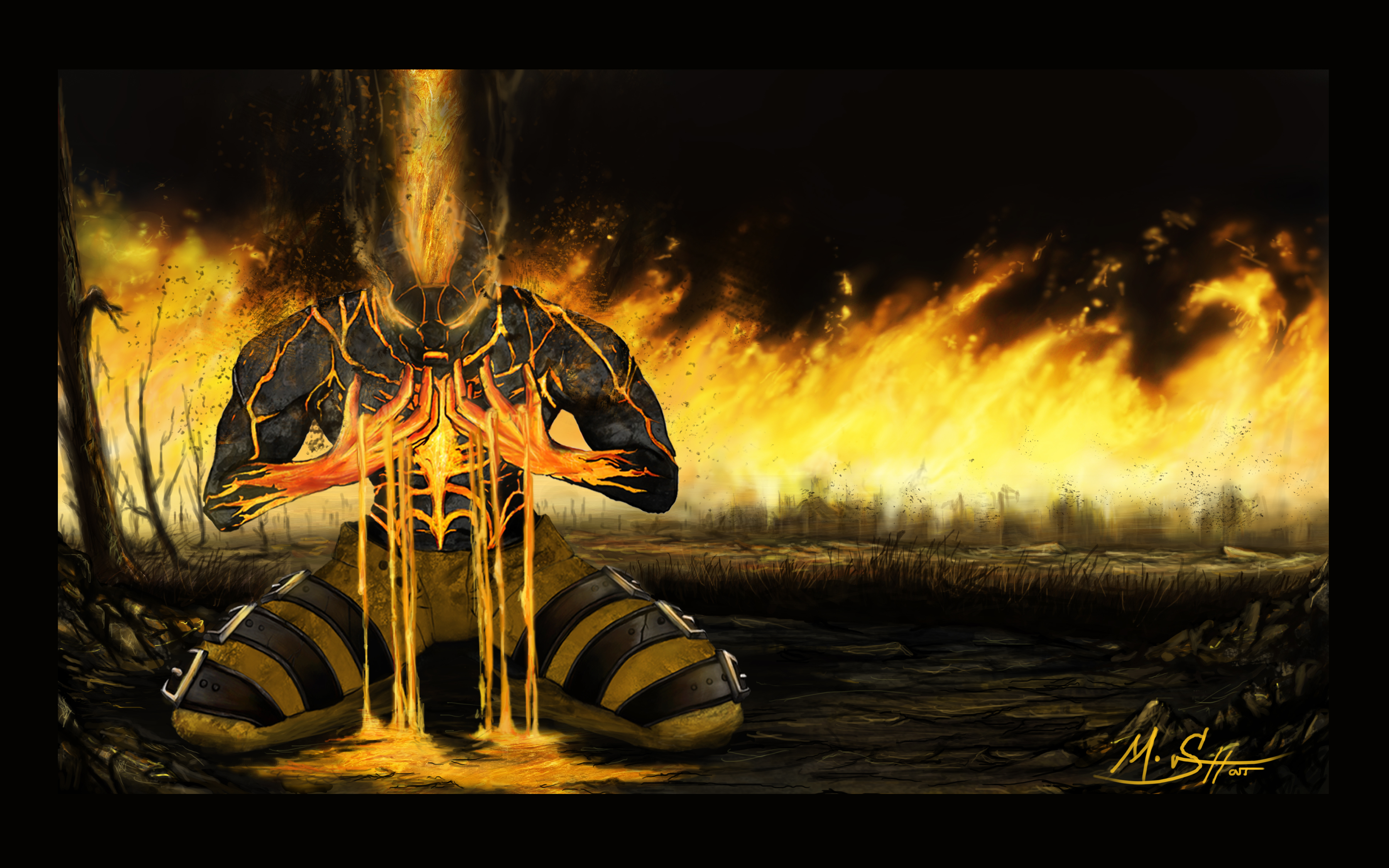 Brand from League of Legends HD Wallpaper