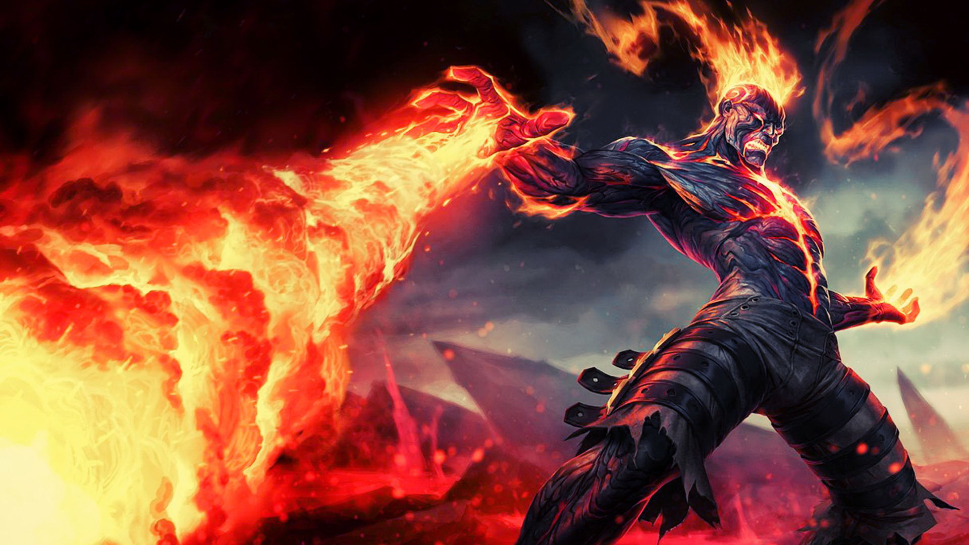 Brand from League of Legends HD Wallpaper