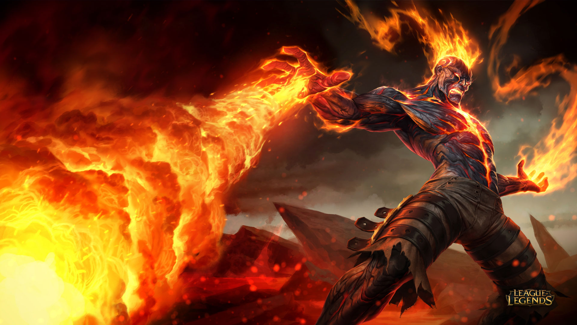 Brand from League of Legends HD Wallpaper