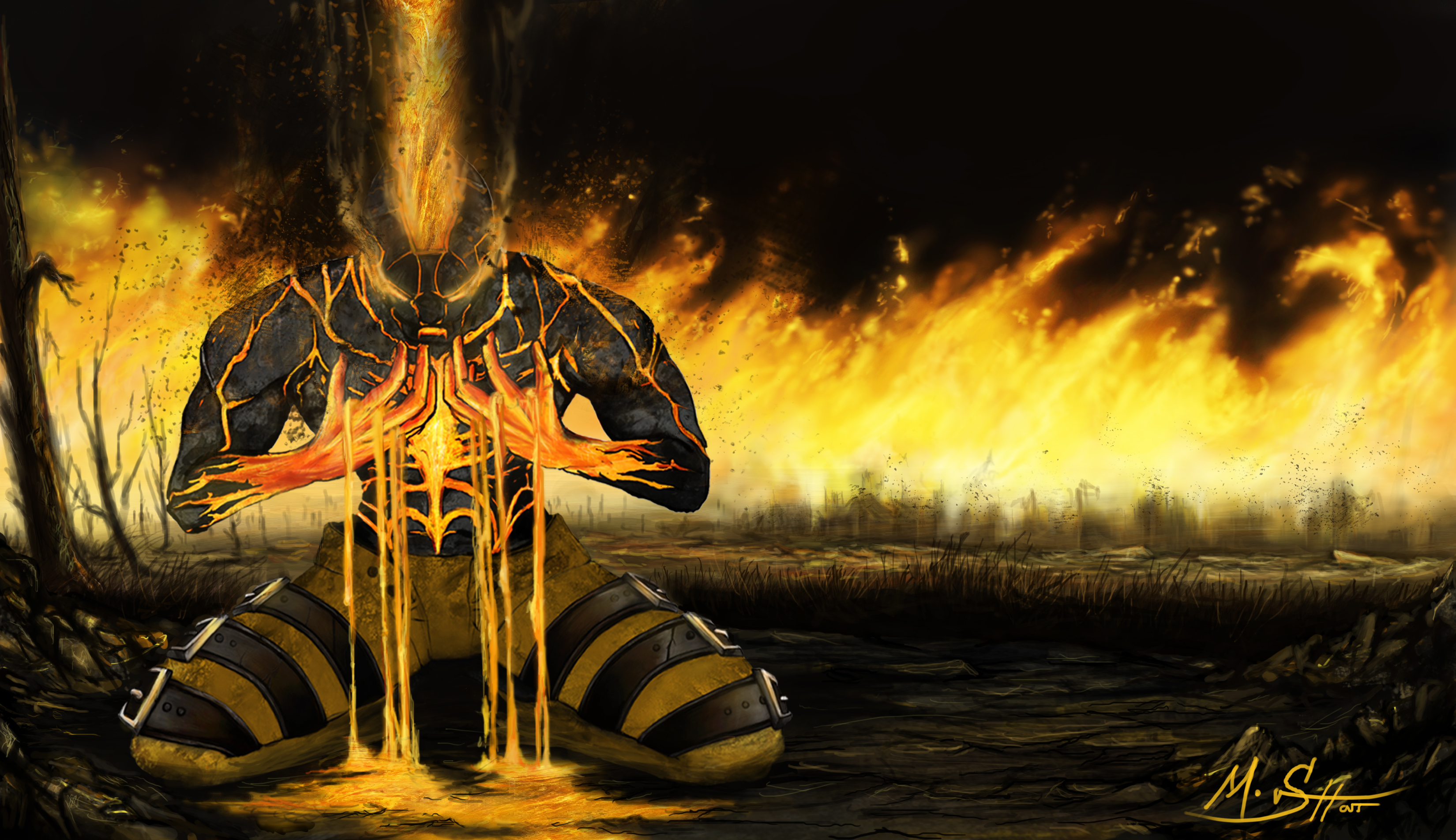 Brand from League of Legends HD Wallpaper