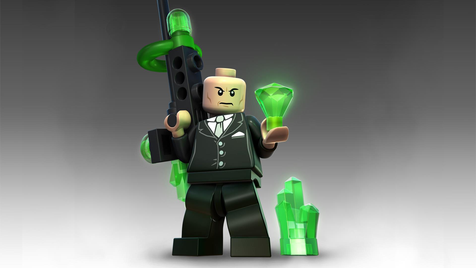Lex Luthor with green crystals and weapon HD Wallpaper
