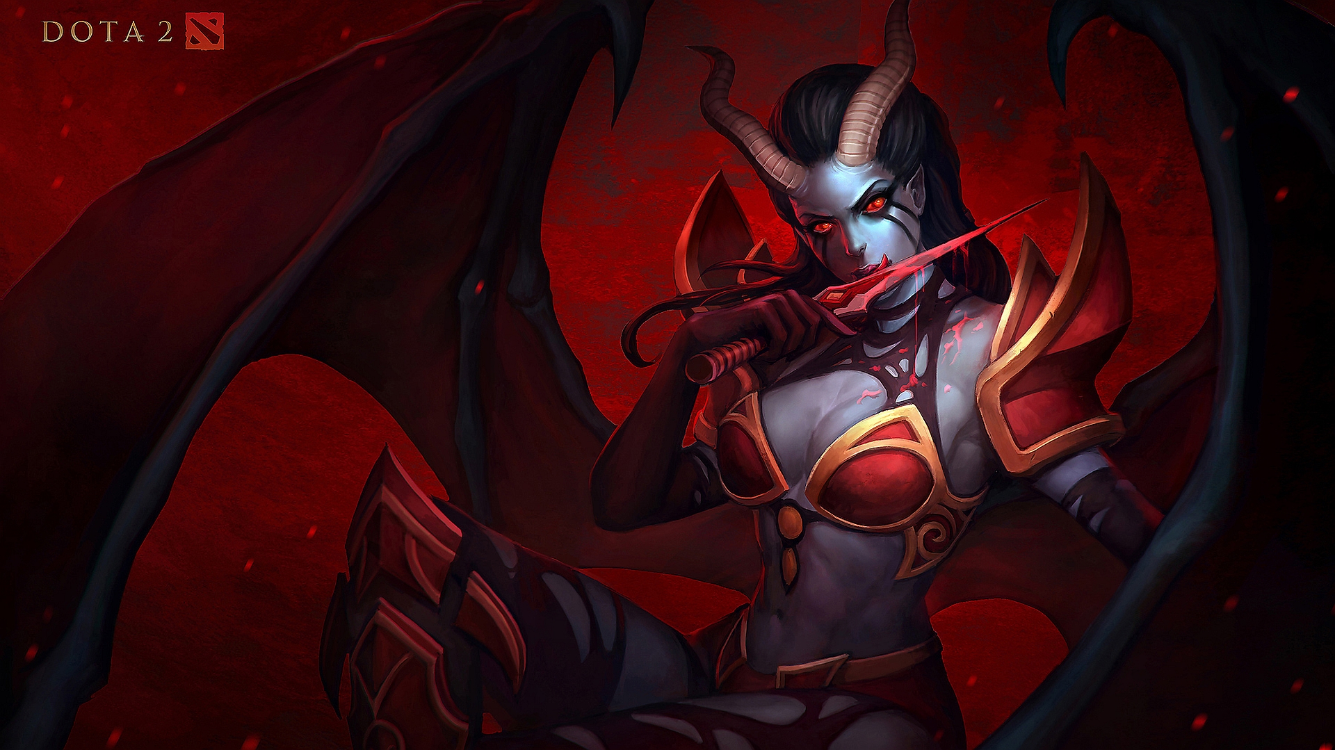 Queen of Pain from Dota 2 HD Wallpaper