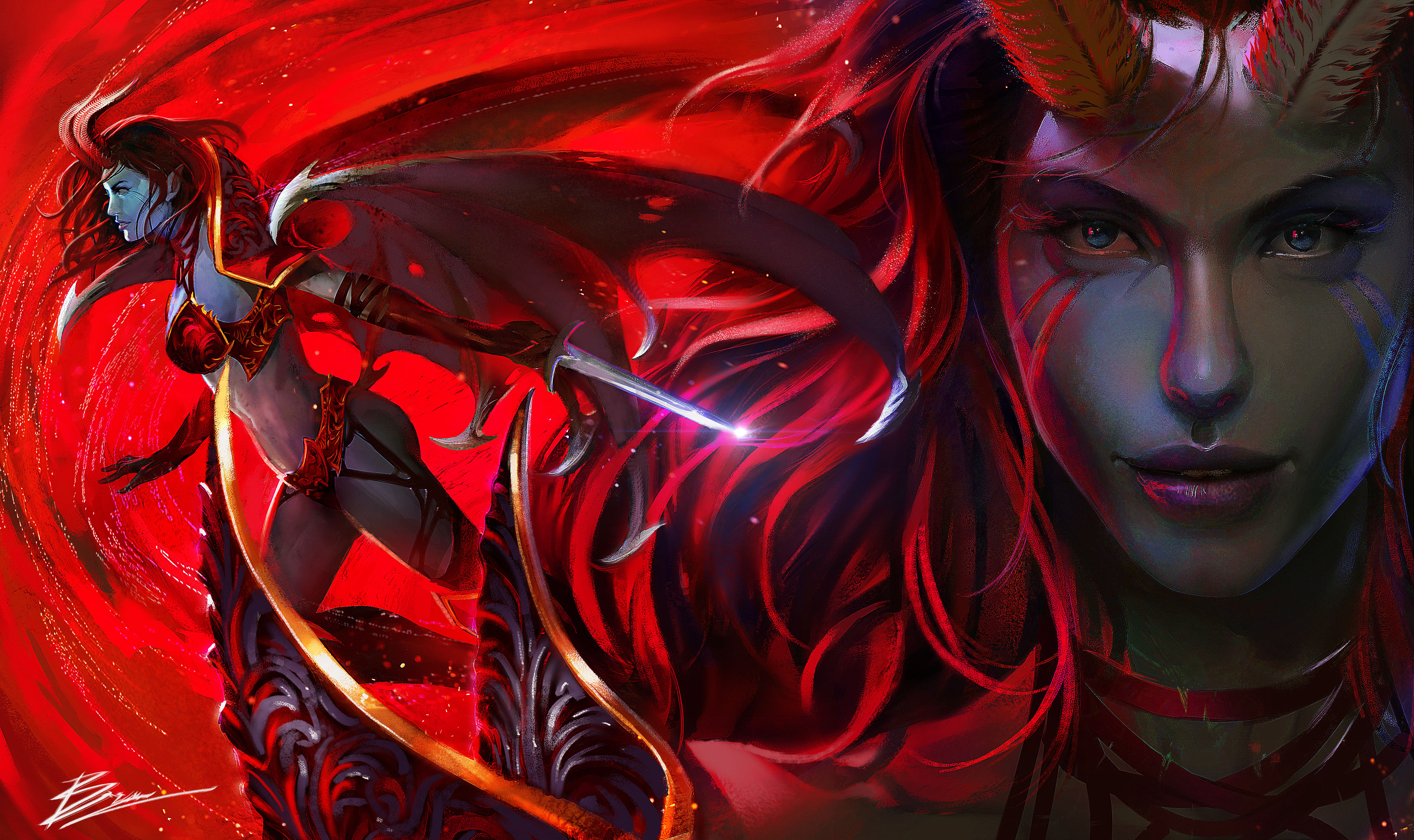 Queen of Pain from DotA 2 HD Wallpaper