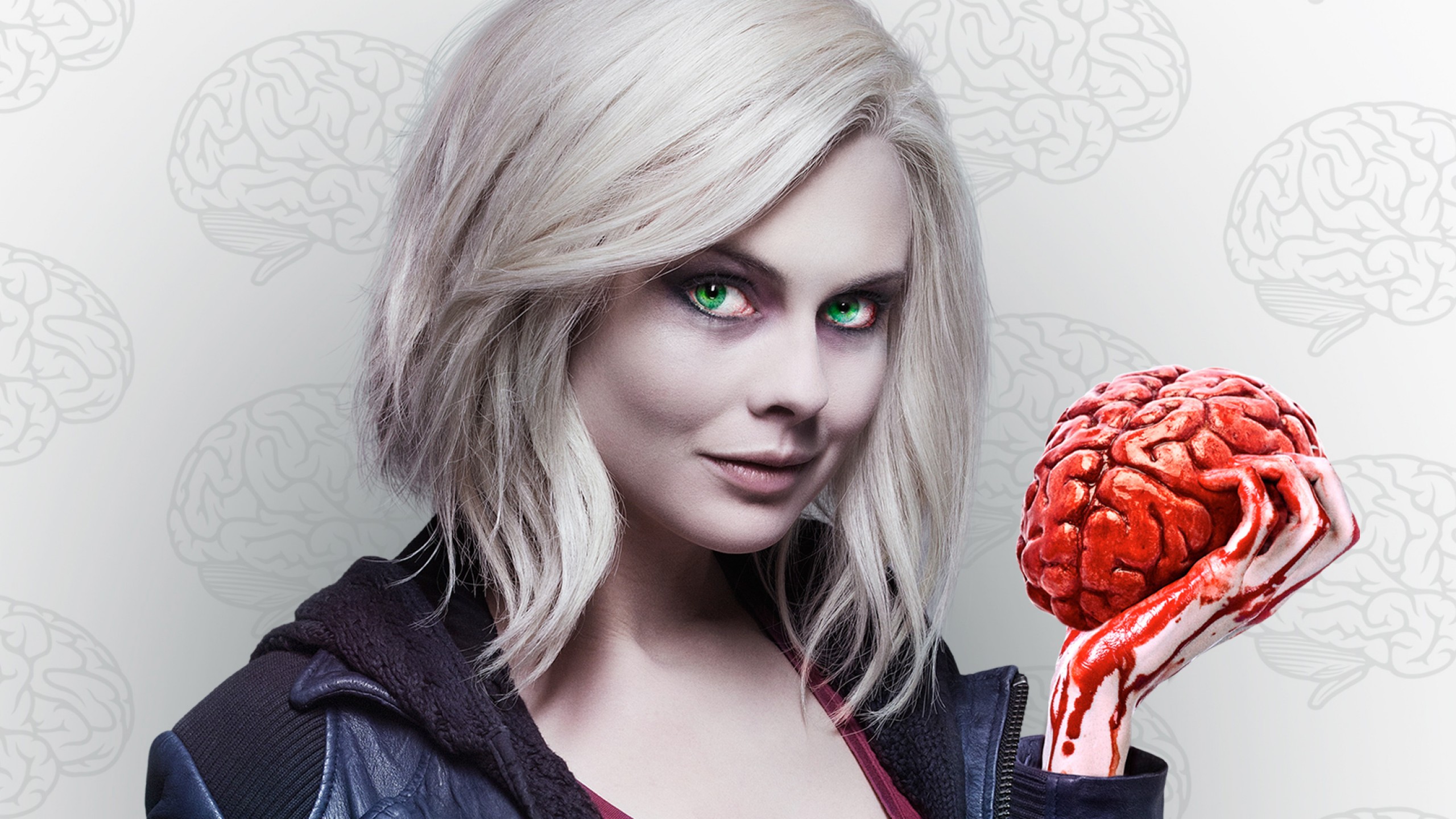 Liv Moore from iZombie holding a brain HD Wallpaper