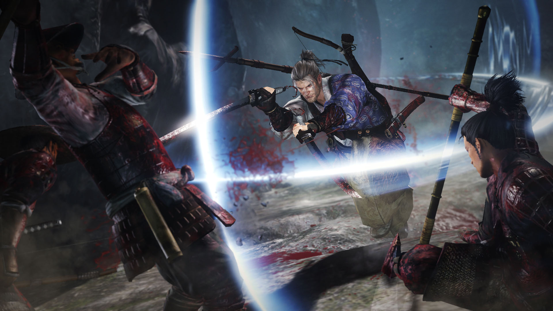 William Adams from Nioh fighting enemies HD Wallpaper