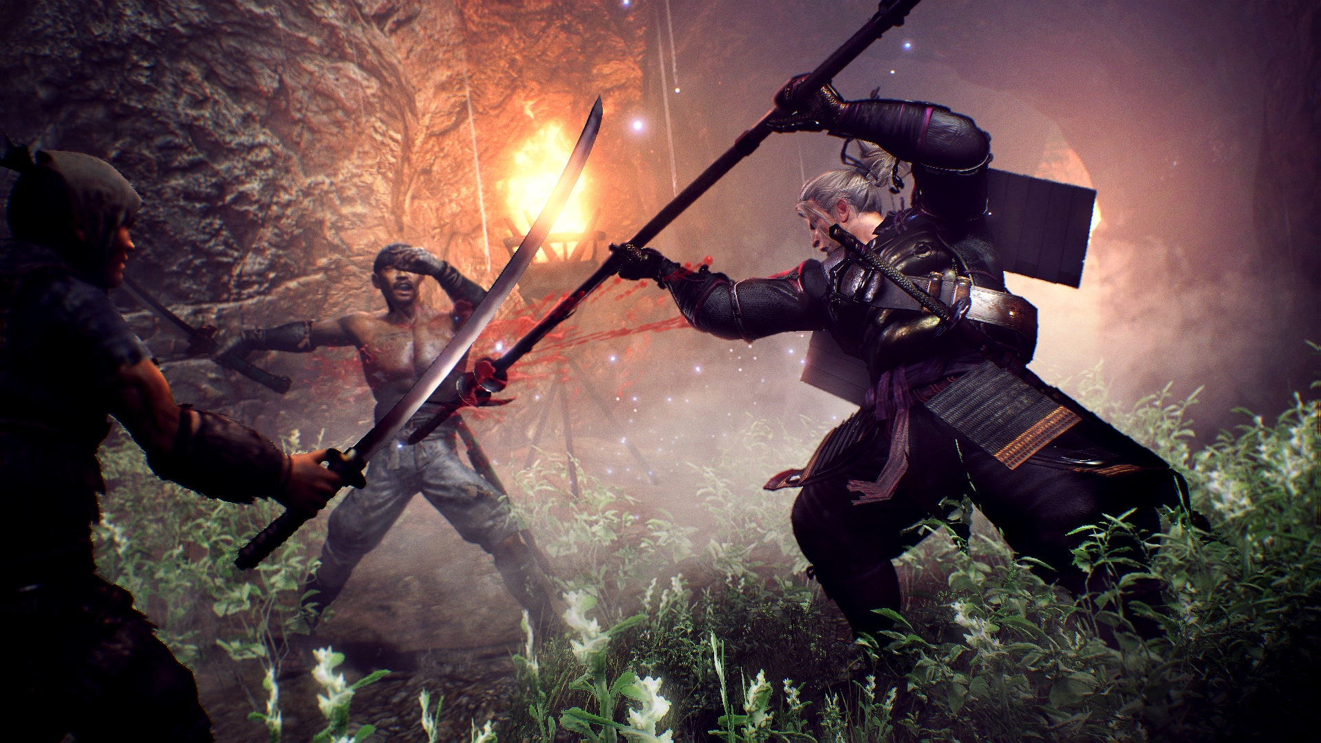 William Adams from Nioh fighting with swords HD Wallpaper