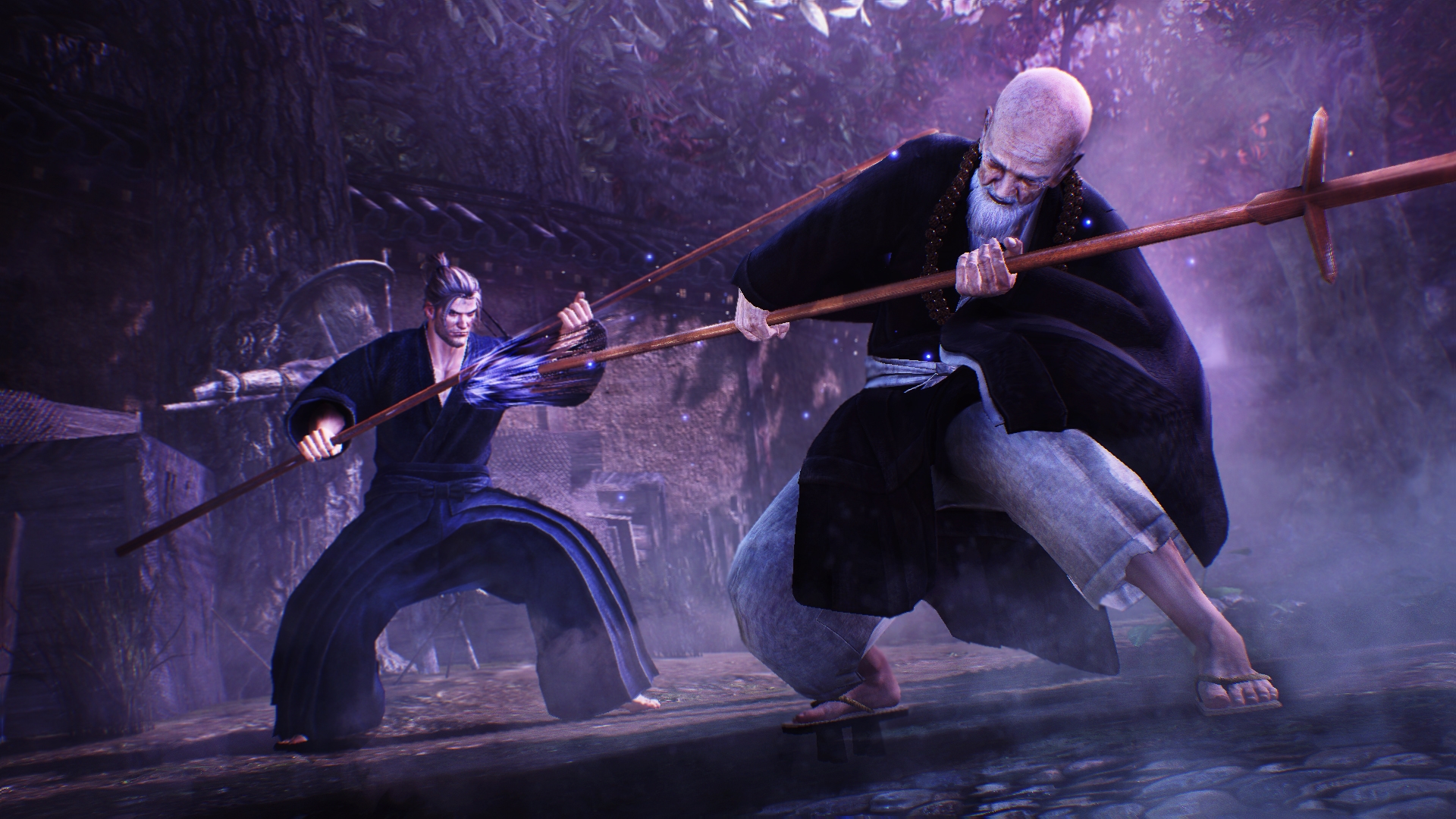 William Adams from Nioh fighting an old man HD Wallpaper
