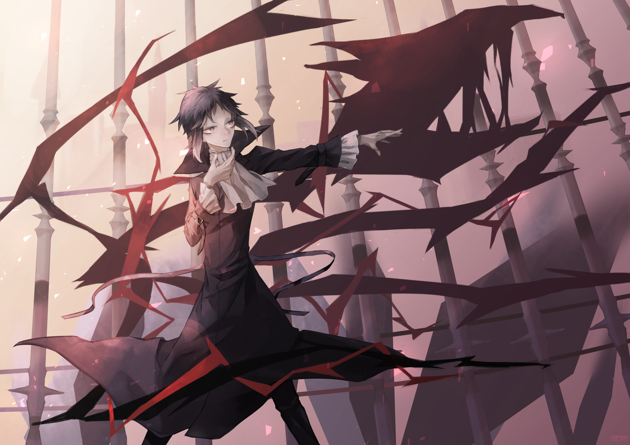Ryūnosuke Akutagawa from Bungo Stray Dogs HD Wallpaper