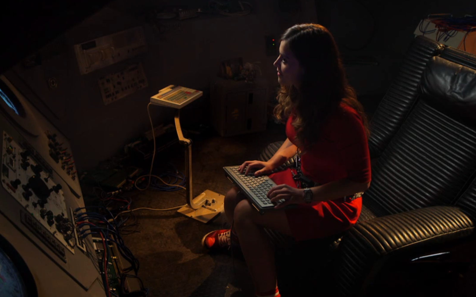 Clara Oswald in a spaceship cockpit HD Wallpaper