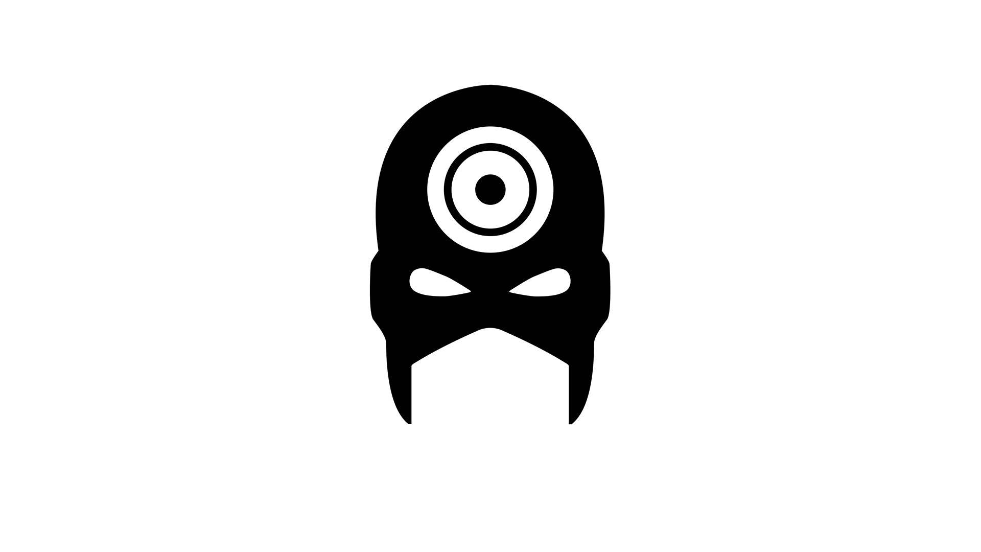 Bullseye mask logo HD Wallpaper