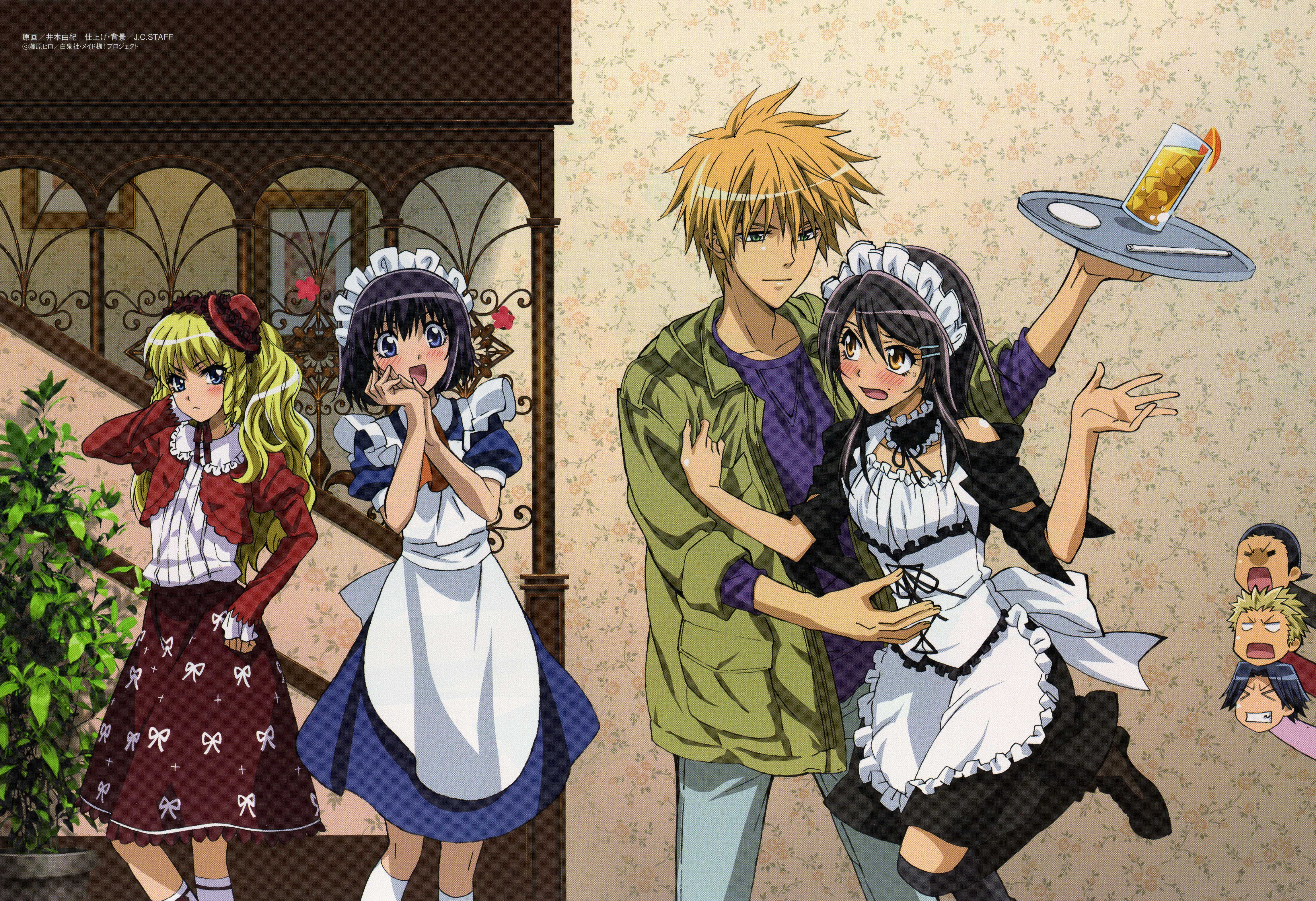 Maid Sama! characters with Takumi Usui HD Wallpaper