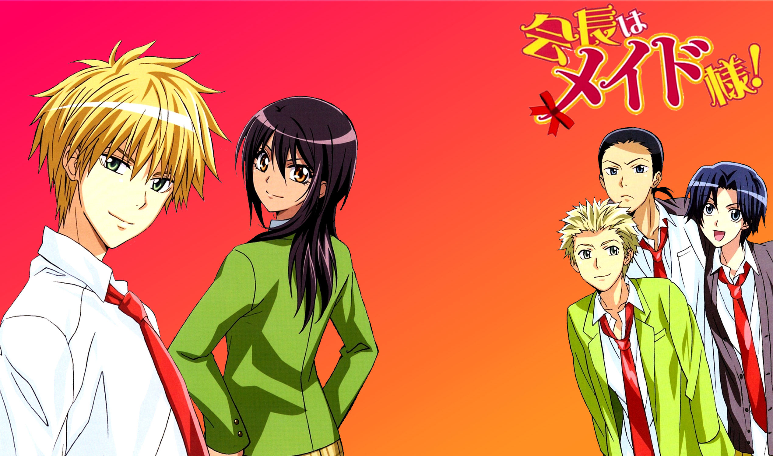 Kaichou wa Maid-sama! Takumi Usui and Misaki Ayuzawa HD Wallpaper