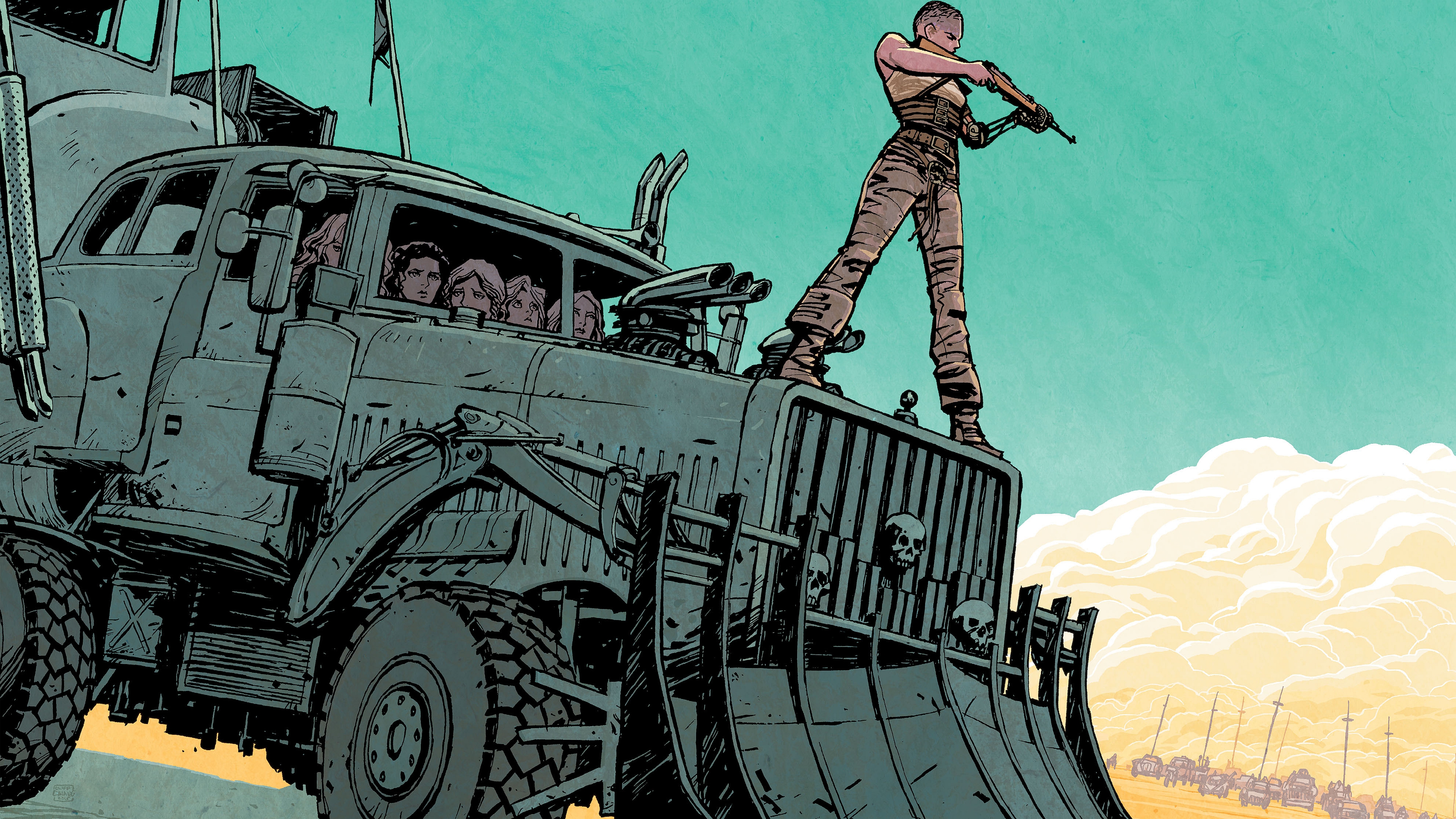Furiosa and War Rig from Mad Max HD Wallpaper