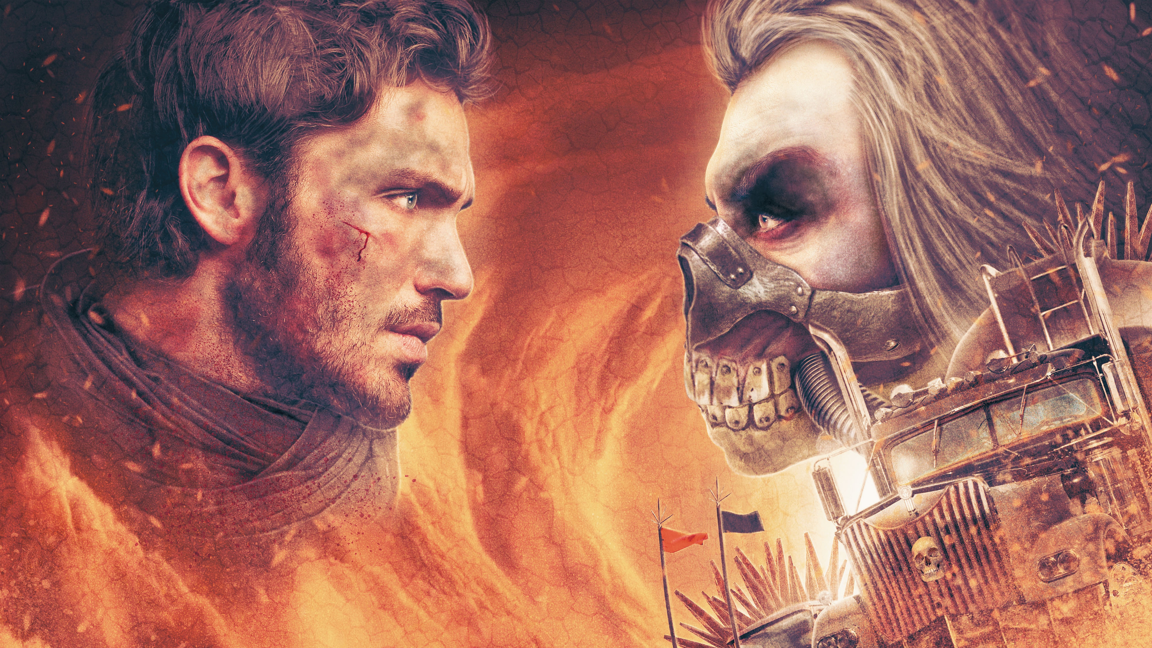 Max Rockatansky and Immortan Joe from Mad Max HD Wallpaper