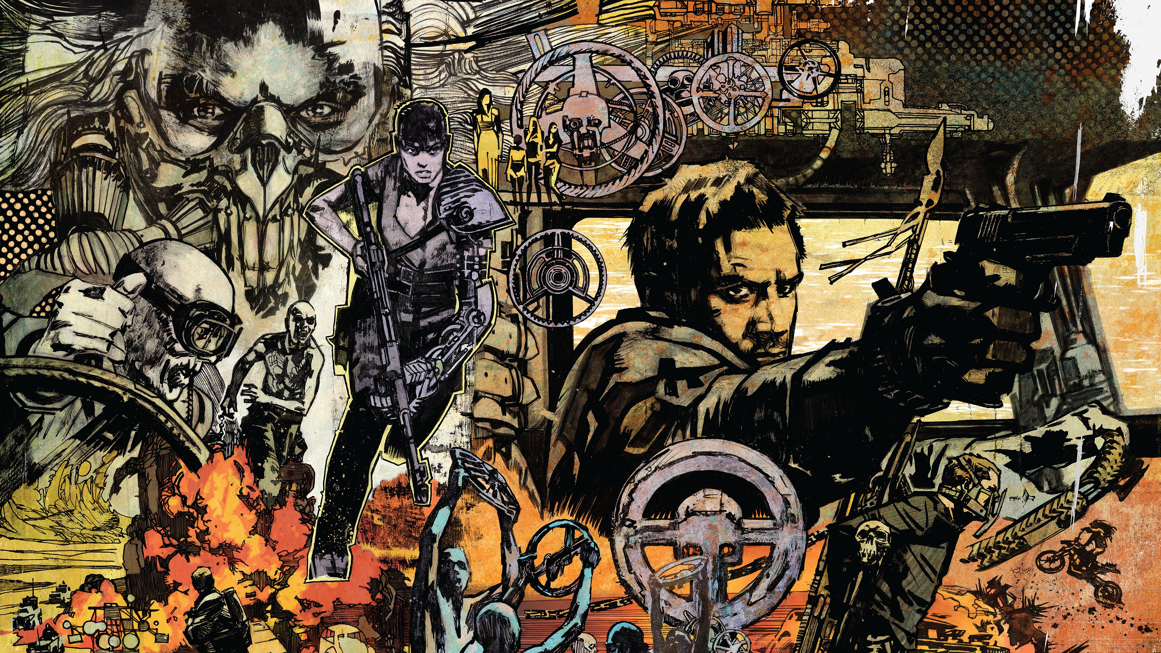 Mad Max: Fury Road collage HD Wallpaper
