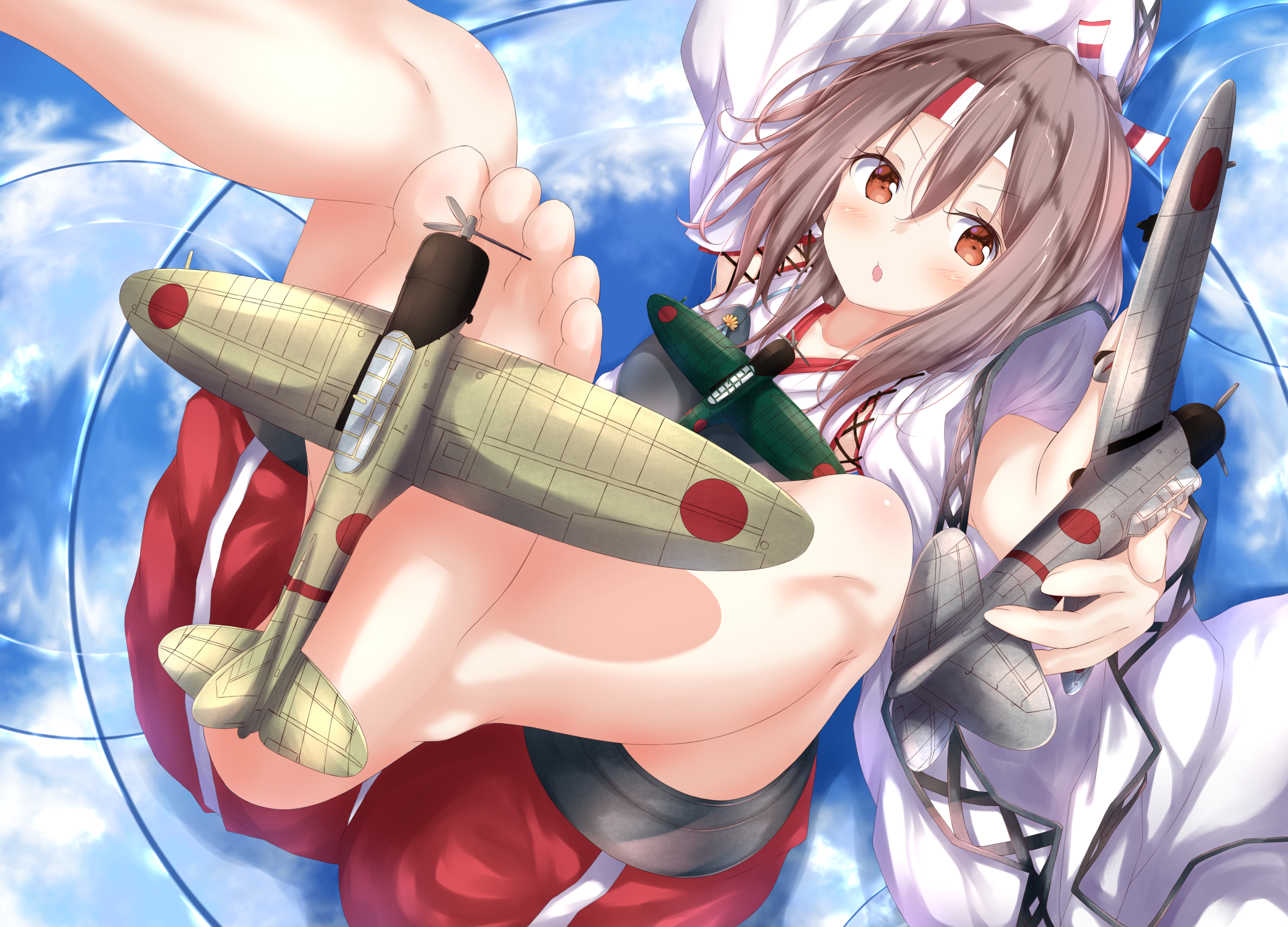 Zuihou from Kantai Collection with toy airplanes HD Wallpaper