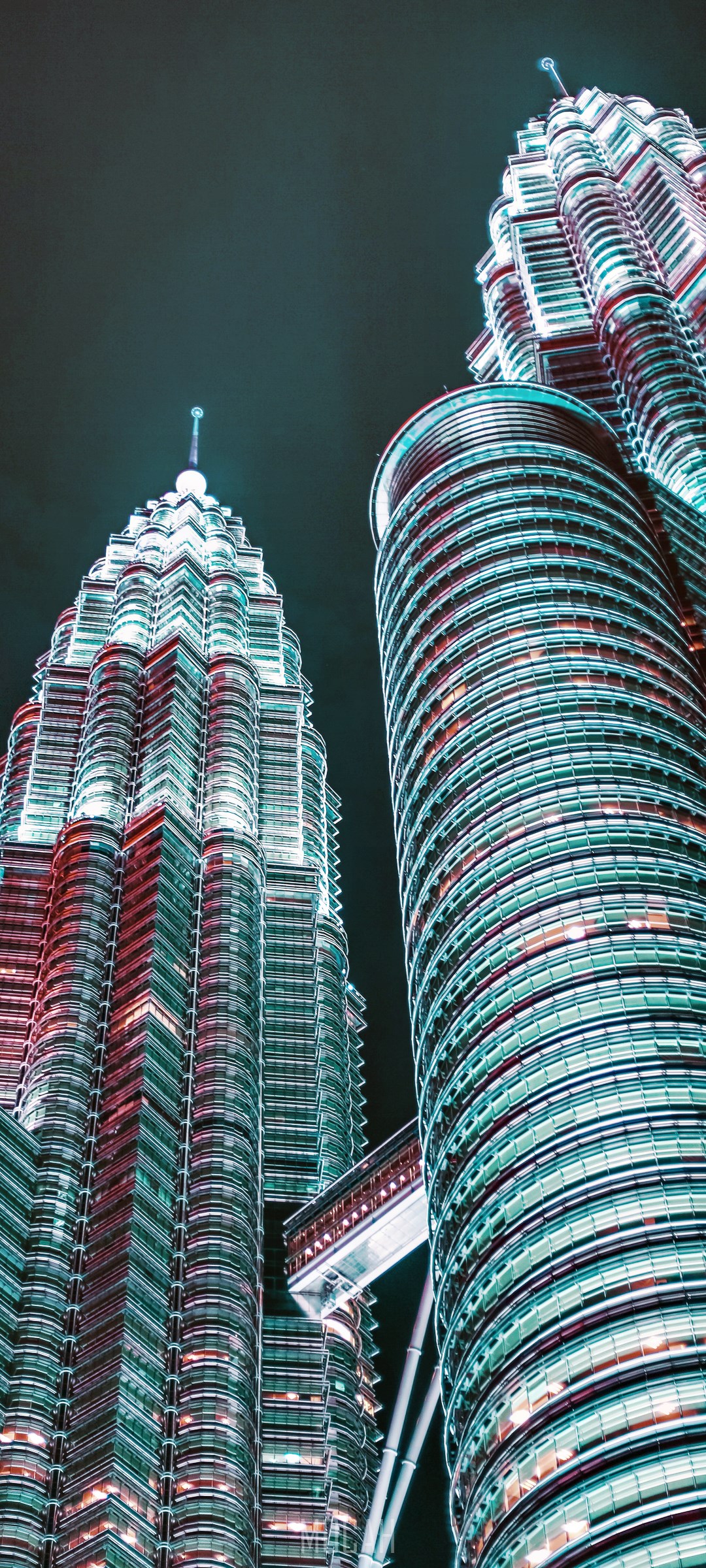 Petronas Towers at night HD Phone Wallpaper