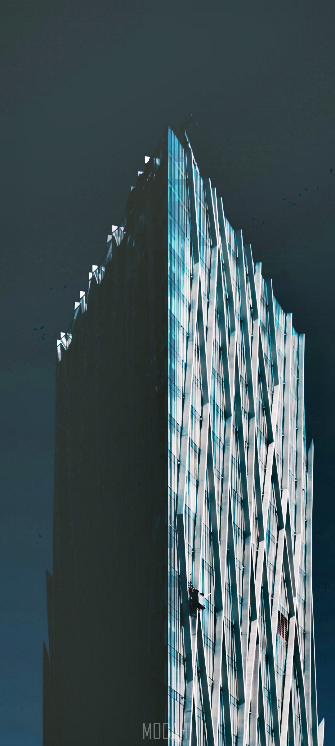 Skyscraper architecture at night HD Phone Wallpaper