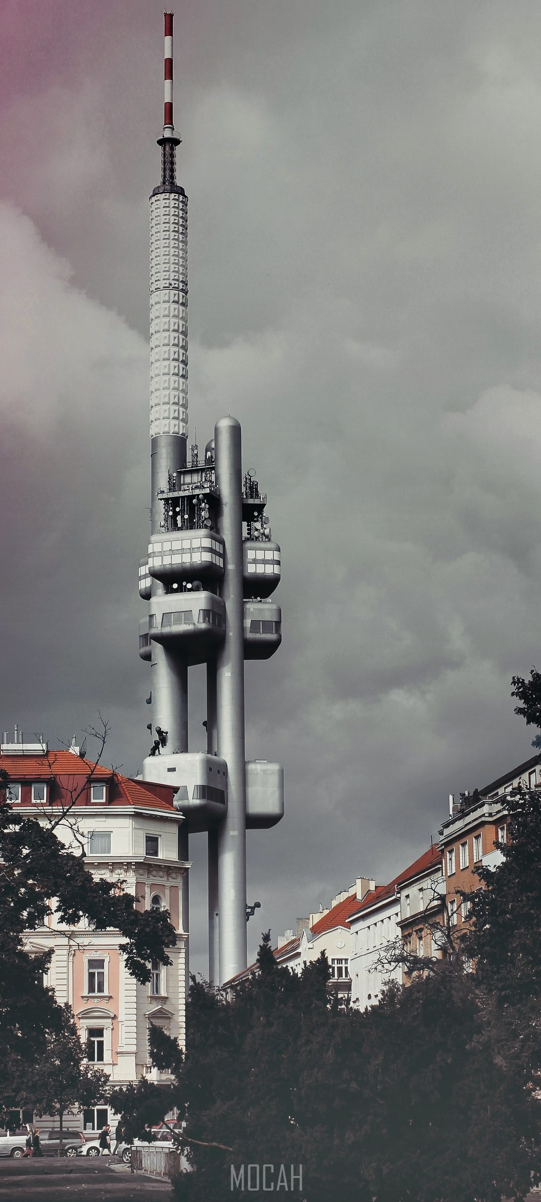 The Žižkov Television Tower in Prague HD Phone Wallpaper