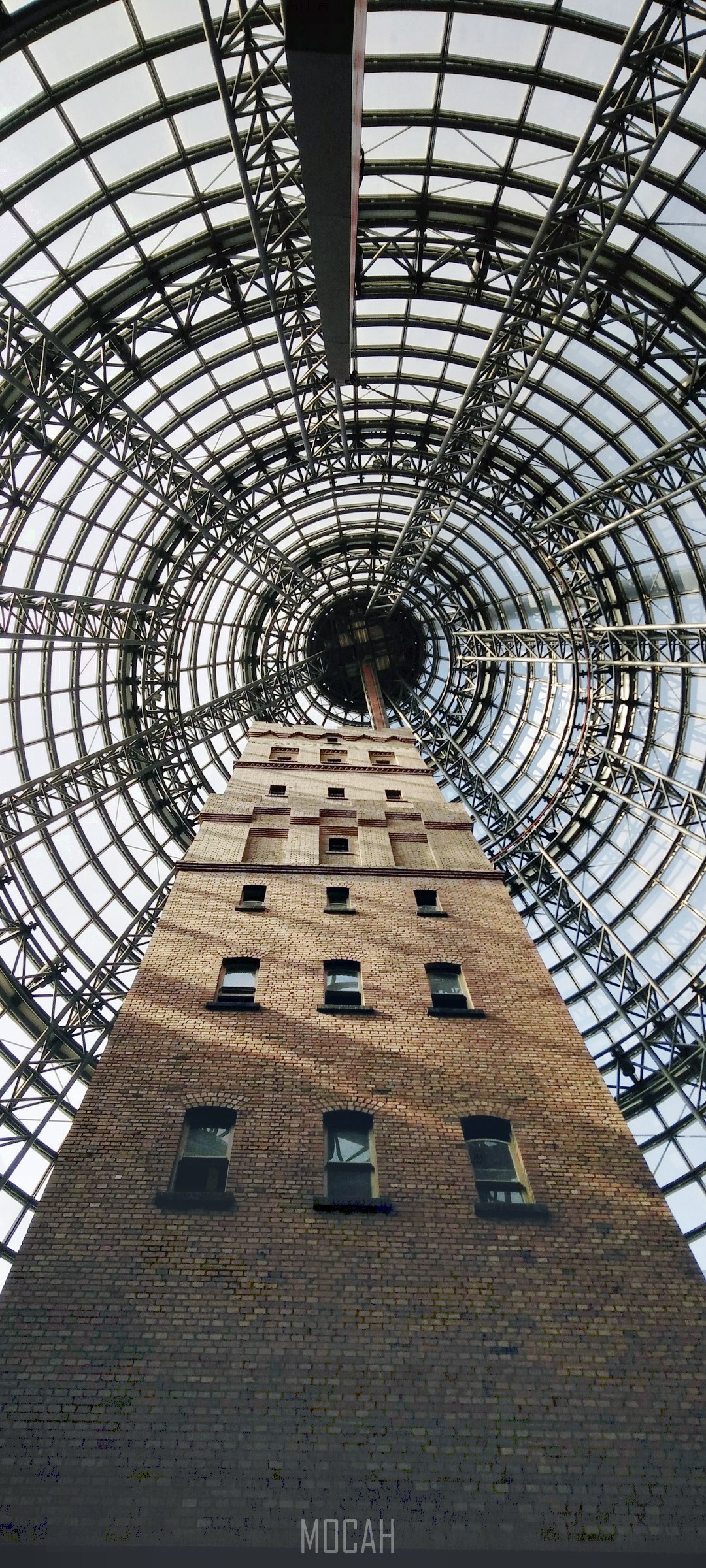 Brick Tower under a Metal Dome HD Phone Wallpaper
