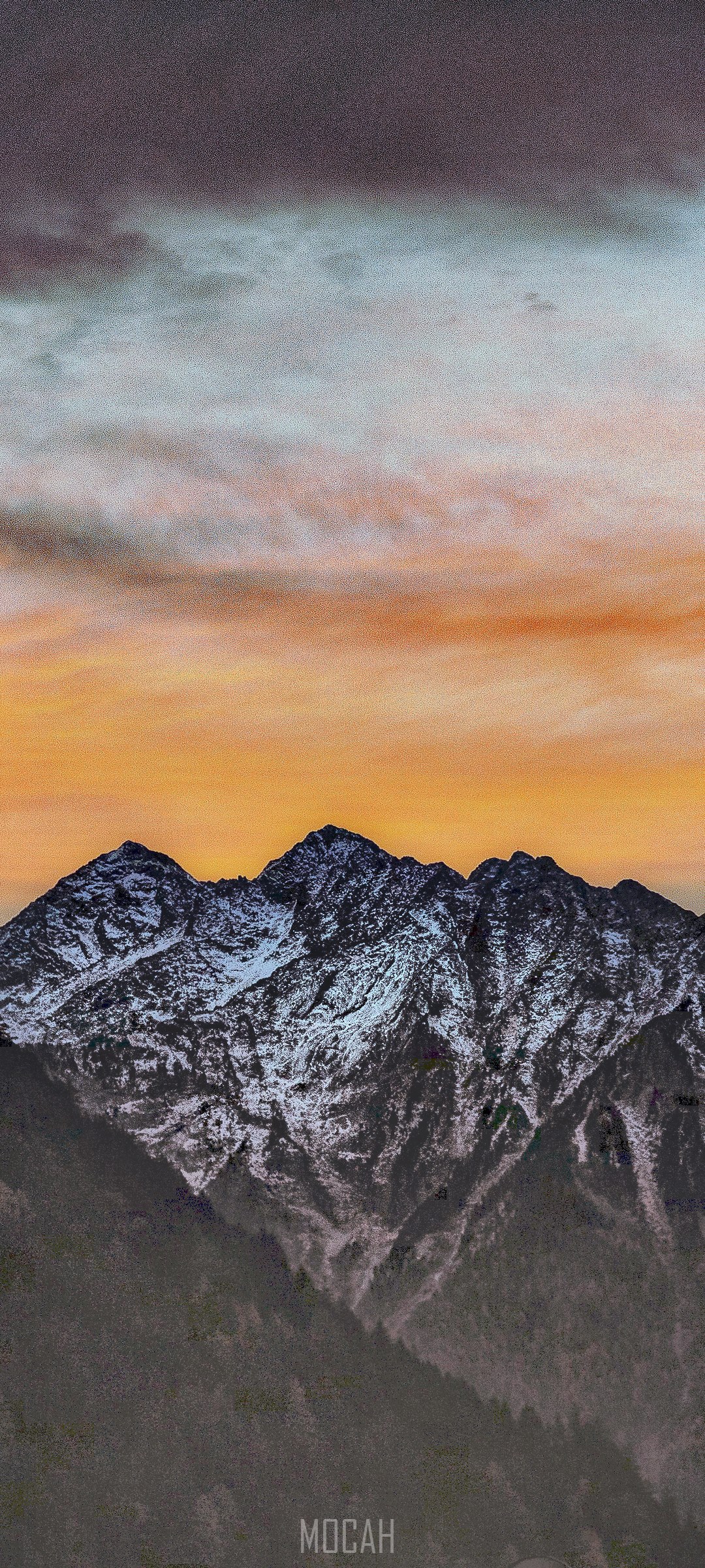 Snow-capped mountains at dawn HD Phone Wallpaper
