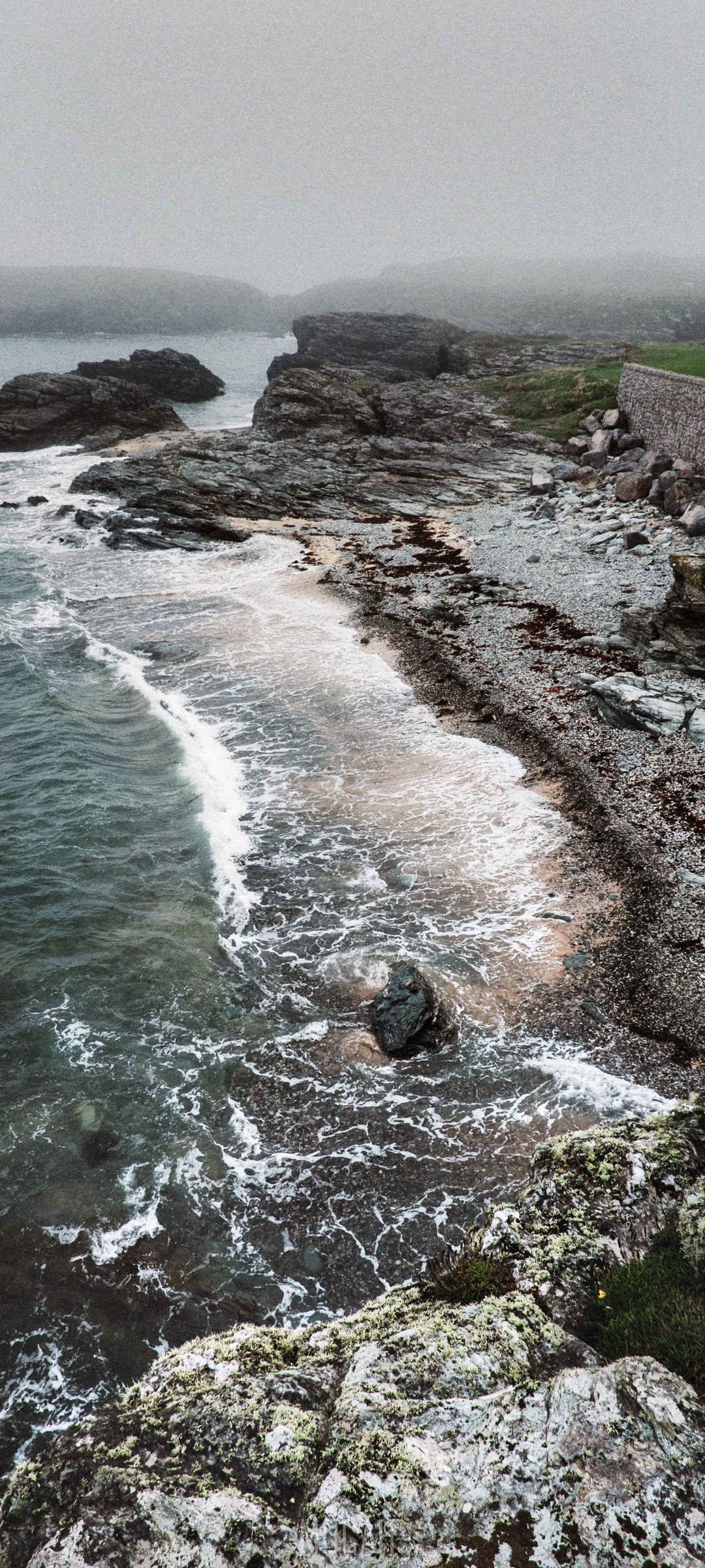 Rocky Coastline and Ocean in Wales HD Phone Wallpaper