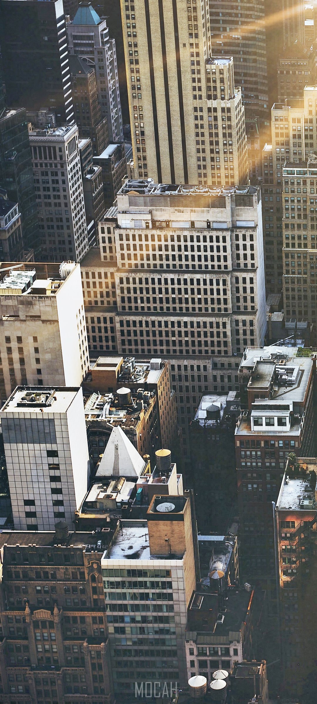 New York City from Top of the Rock at Golden Hour HD Phone Wallpaper