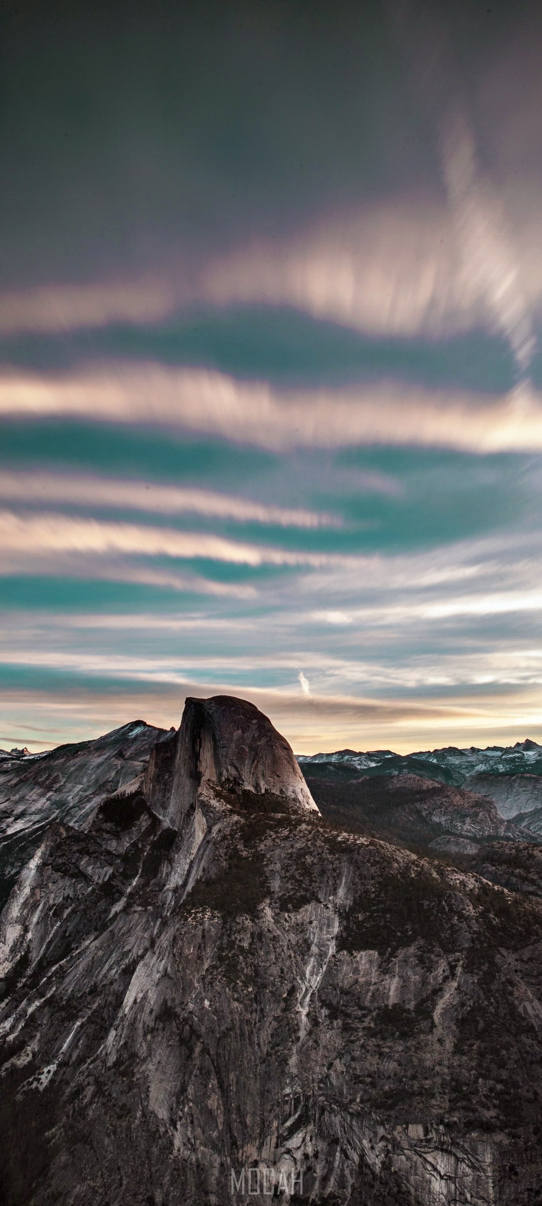 Half Dome Yosemite National Park Long Exposure Sky HD Phone Wallpaper