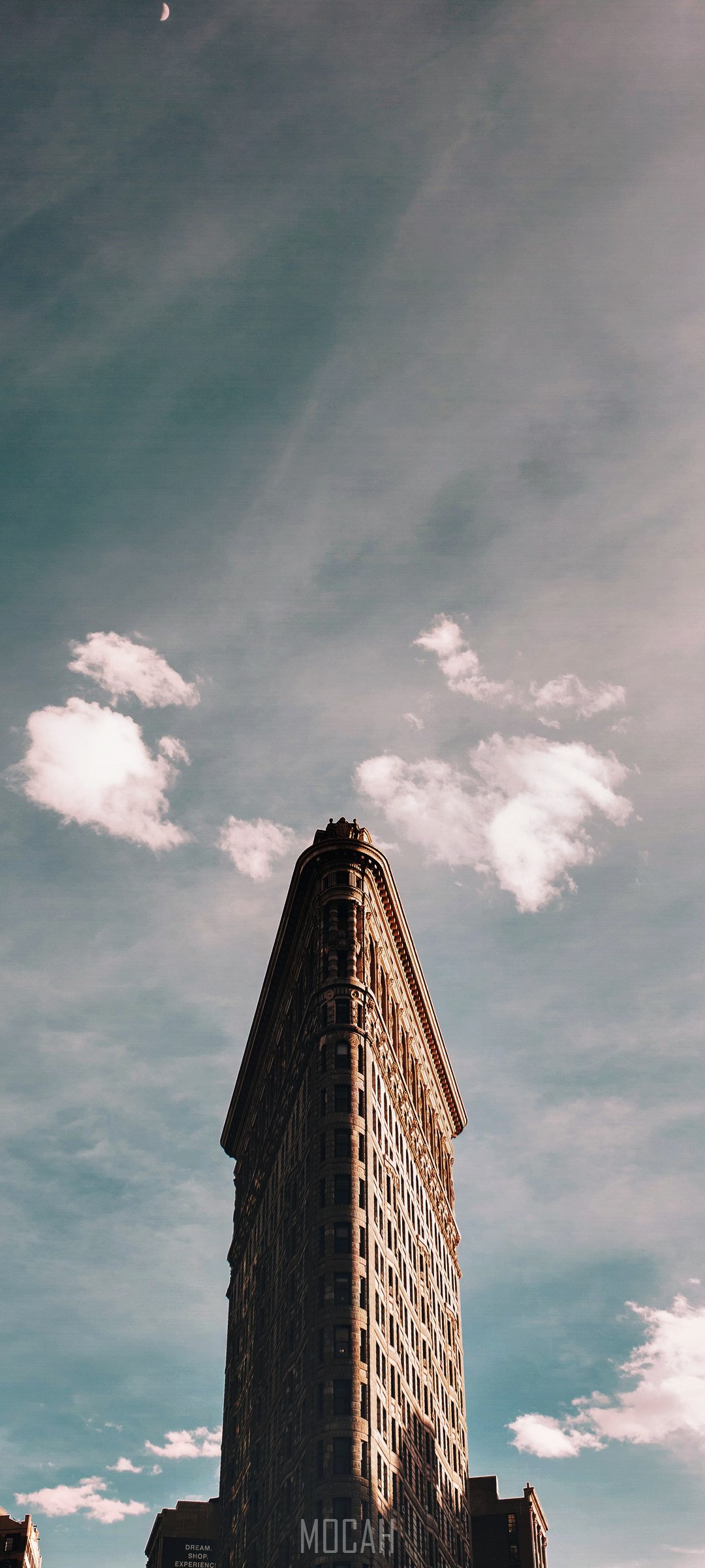 Flatiron Building Under Soft Cloudy Sky HD Phone Wallpaper