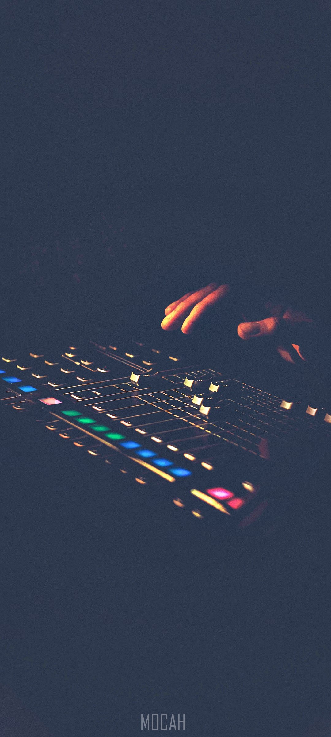 Hands on a music production controller HD Phone Wallpaper