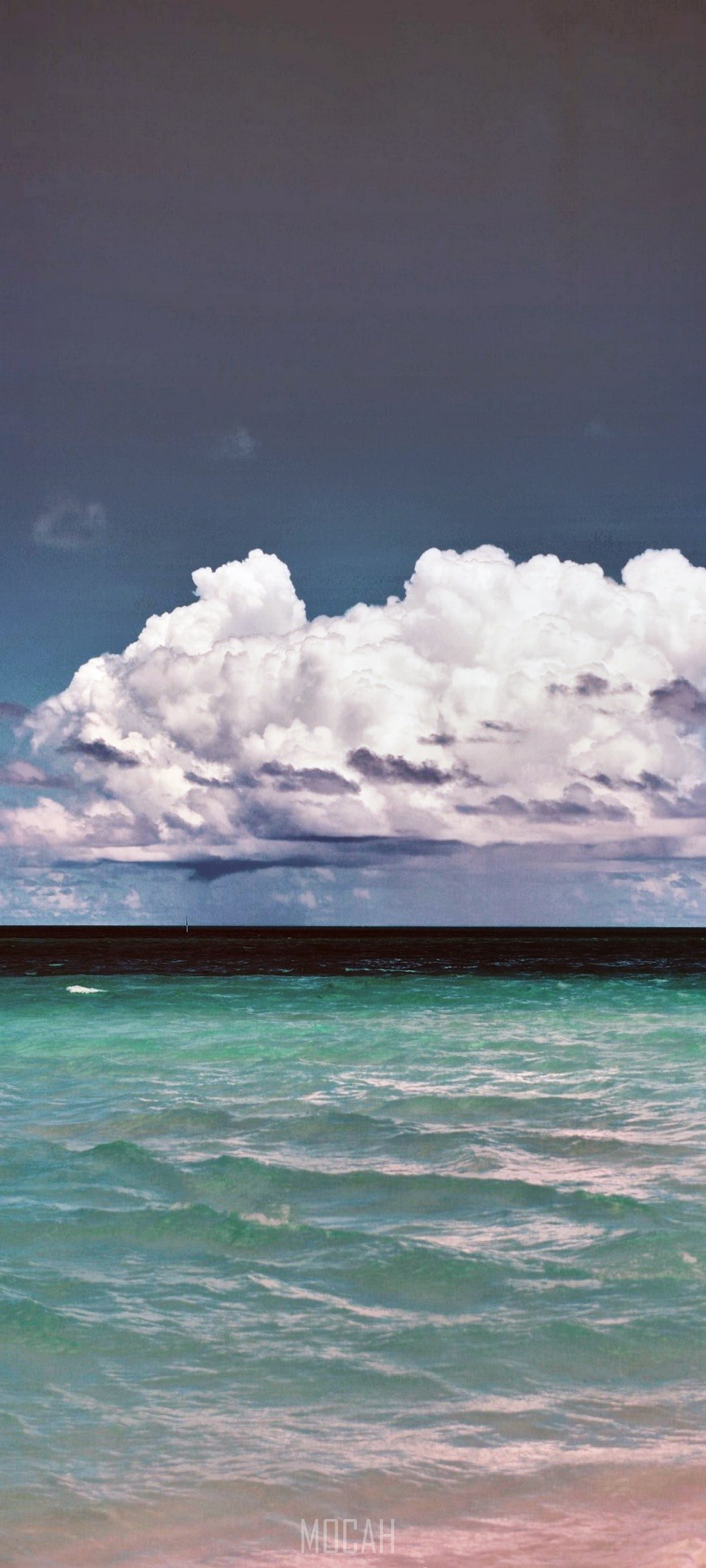 Ocean waves and clouds HD Phone Wallpaper