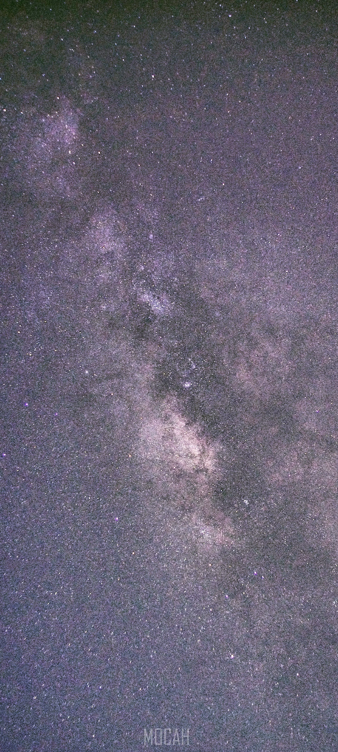 Milky Way galaxy with stars and purple hues HD Phone Wallpaper