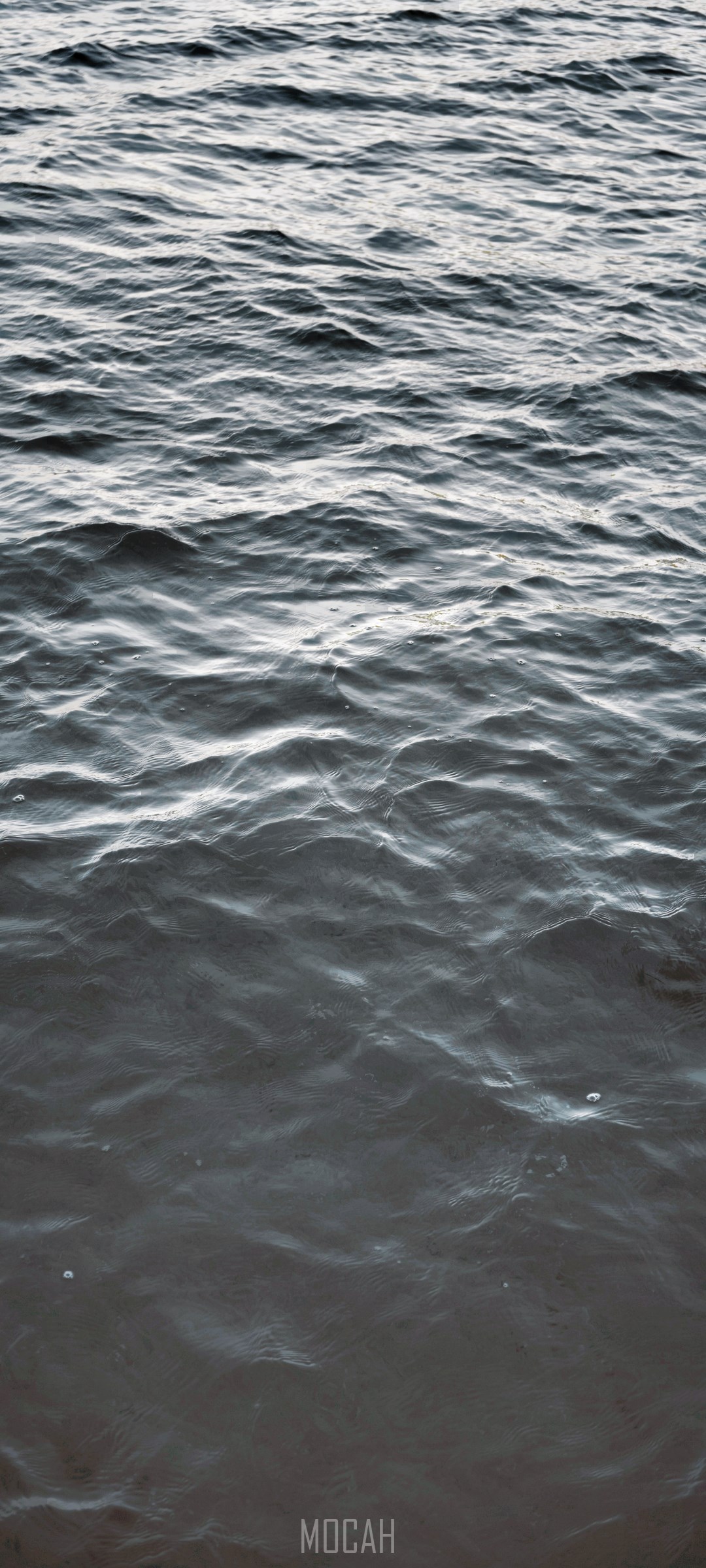 Dark blue water with ripples HD Phone Wallpaper
