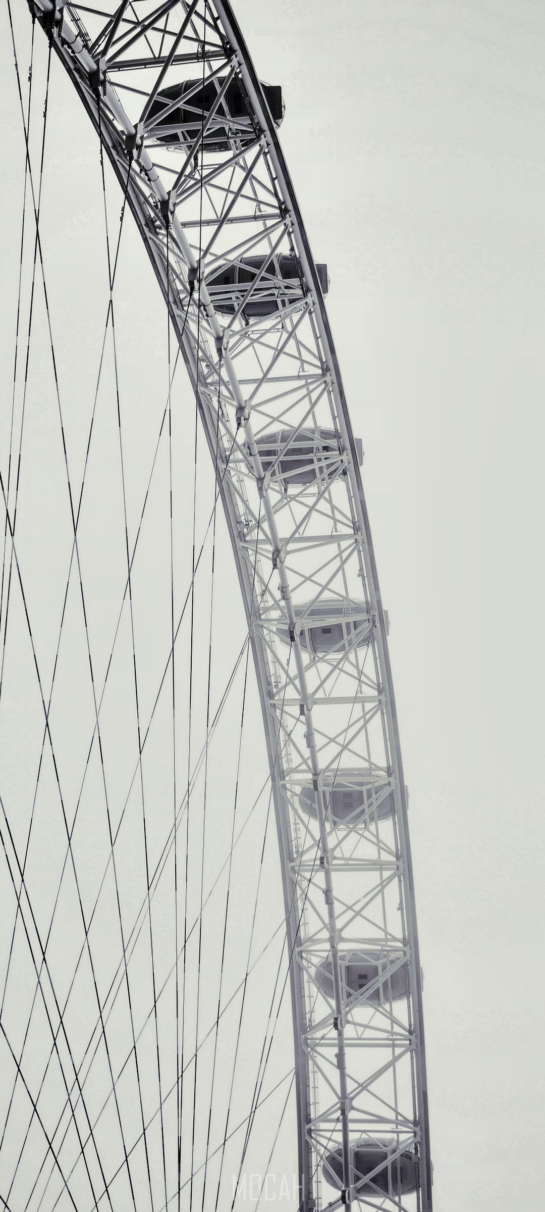 London Eye Ferris Wheel Structure HD Phone Wallpaper