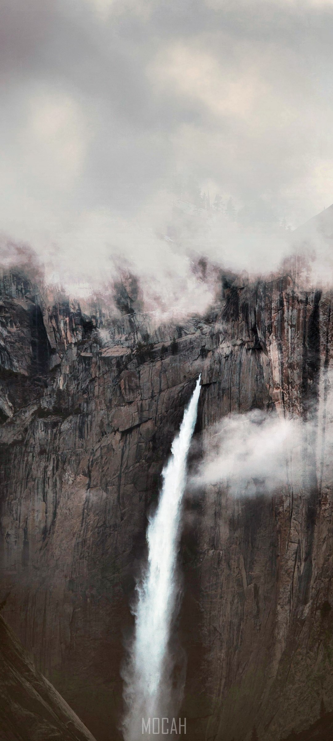 Waterfall in Yosemite National Park HD Phone Wallpaper